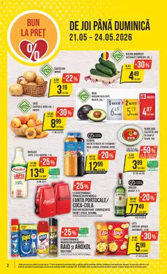 Ofertele Mega Image valabile de la 21.05.2026 | Pagină: 2 | Produse: Raft, Whiskey, Avocado, Ahtapot