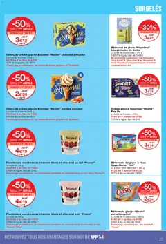 Monoprix - Prévisualisation de Monoprix catalogue valide à partir de 11/08/2026 | Page: 27 | Produits: Glace, Glace à l'eau, Chocolat noir, Fruits