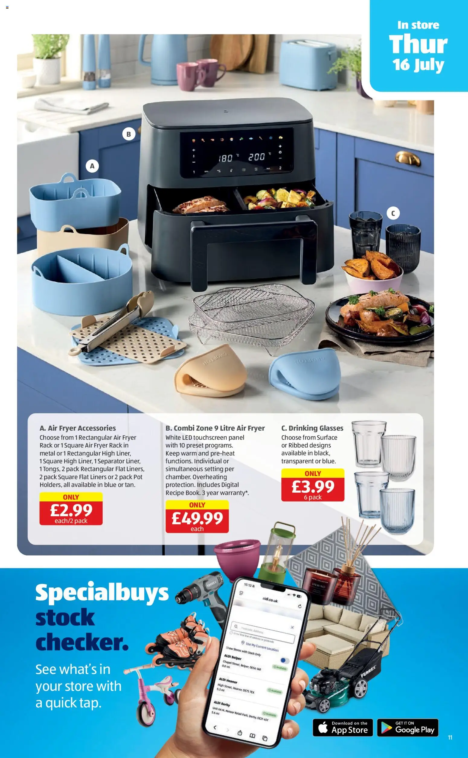 {H1} | Page: 11 | Products: Pot, Air fryer, Glasses, Fryer