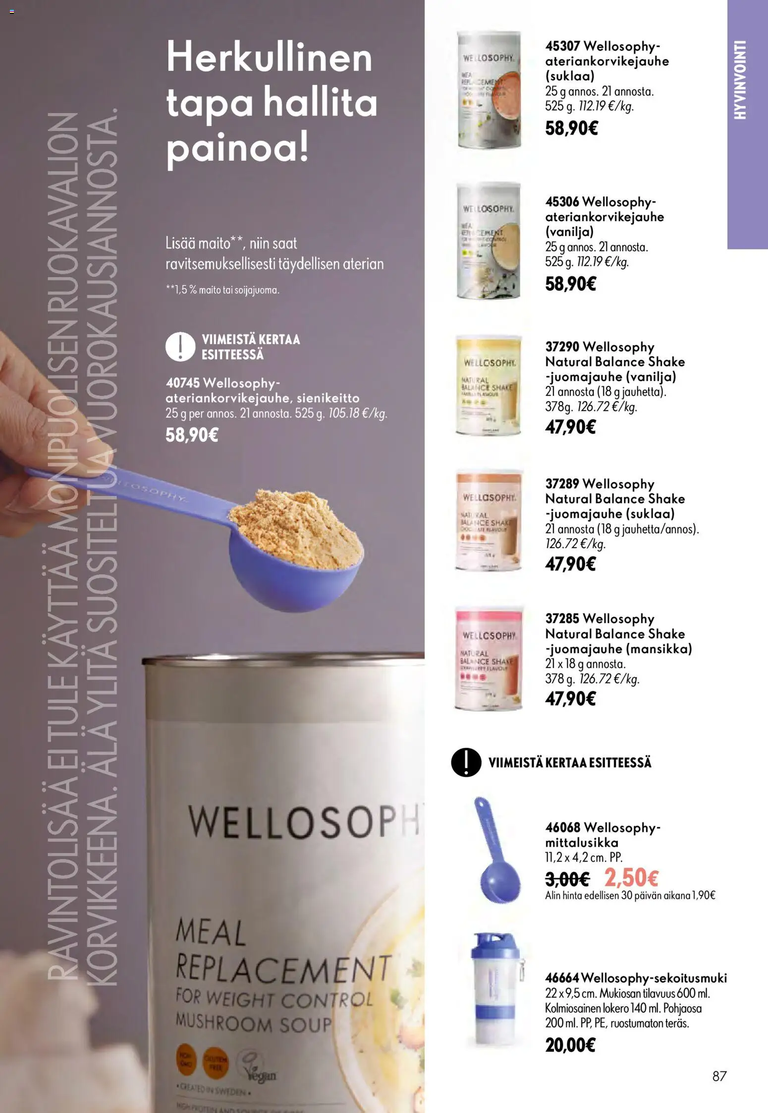 Oriflame tarjoukset – voimassa 16/09/2026 alkaen | Sivu: 87 | Tuotteet: Maito, Suklaa