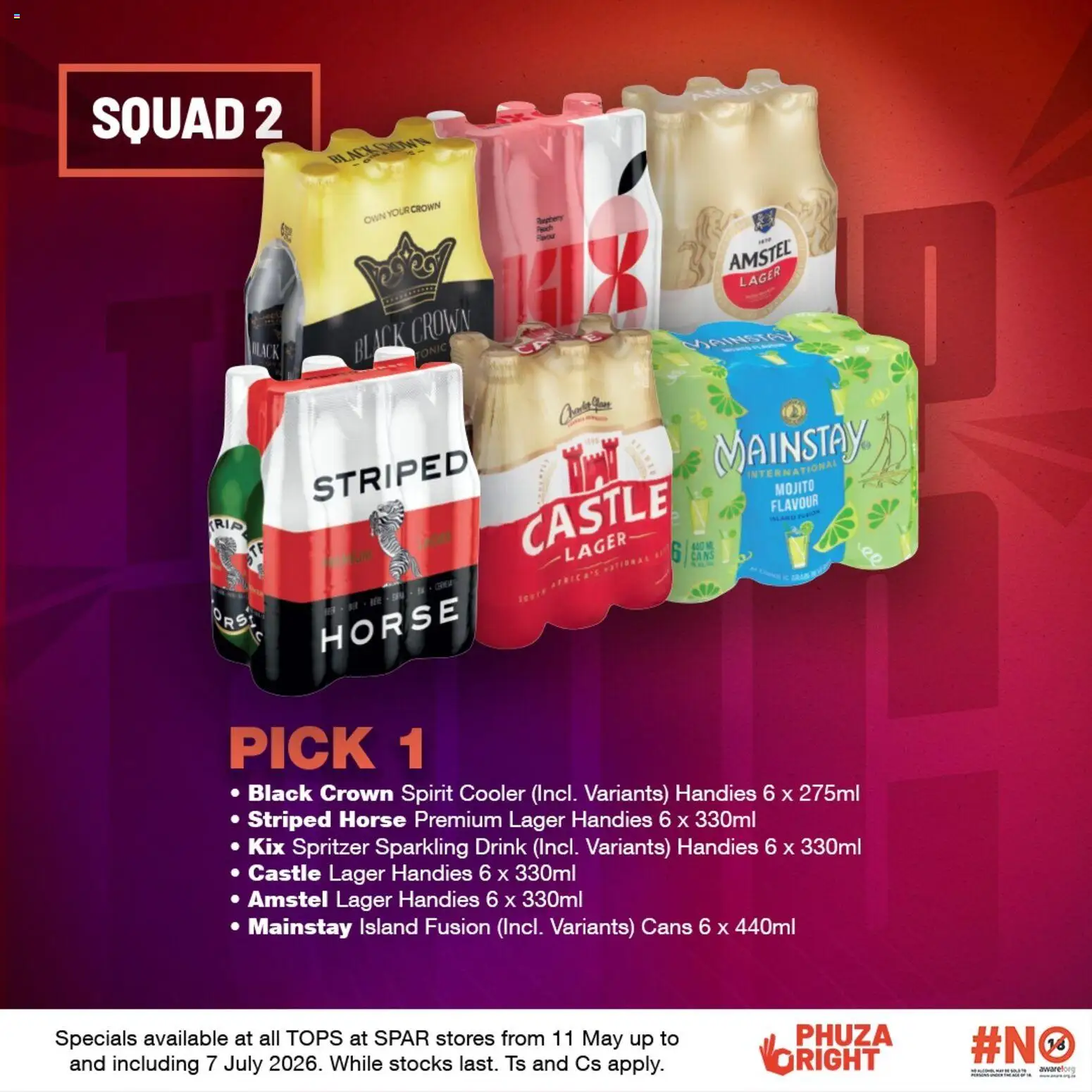 New Tops at Spar catalogue – valid from 11.05.2026 | Page: 9 | Products: Tonic, Cooler