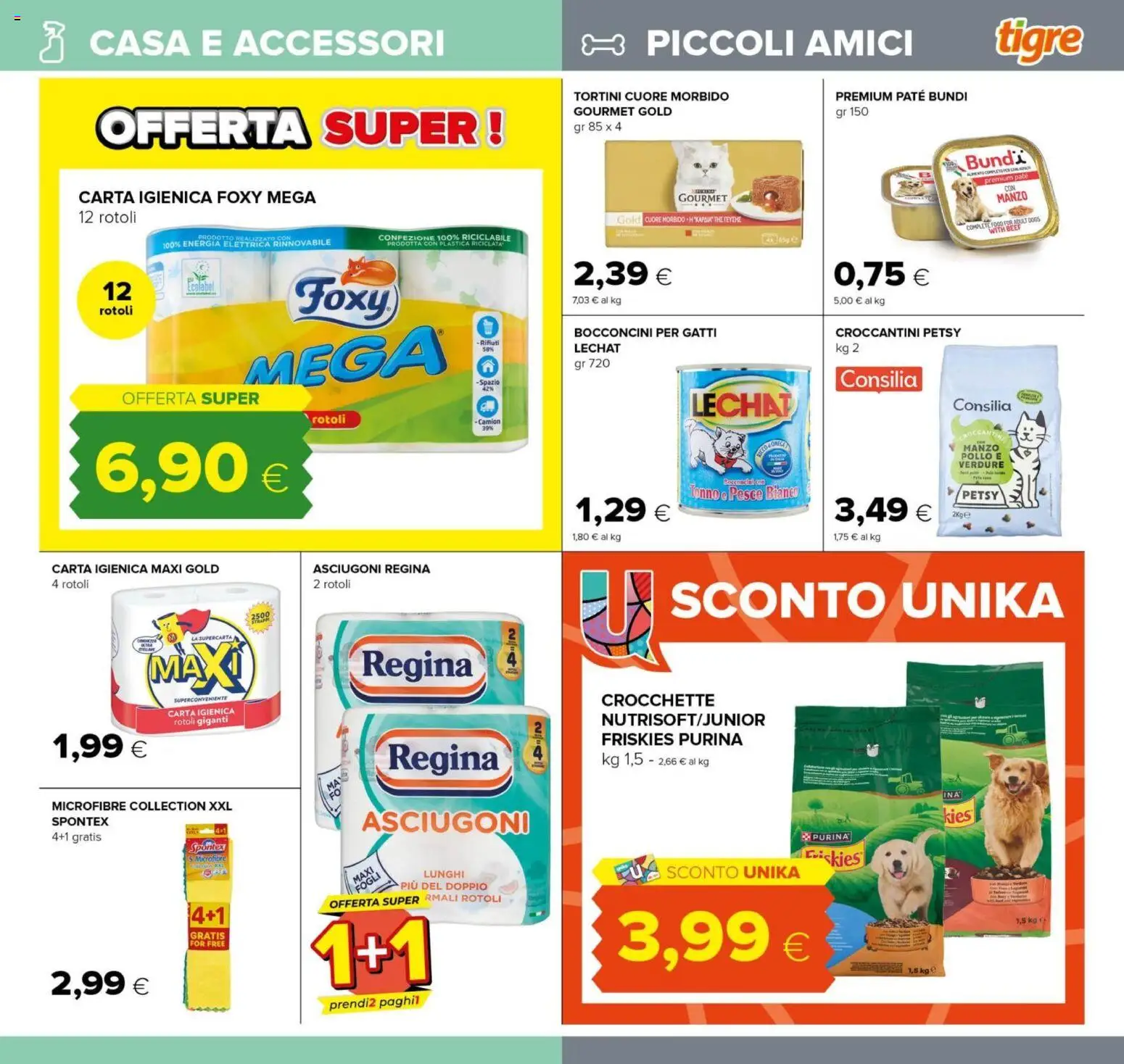 Volantino Tigre del 12.03.2026 | Pagina: 23 | Prodotti: Paté, Pollo, Manzo, The