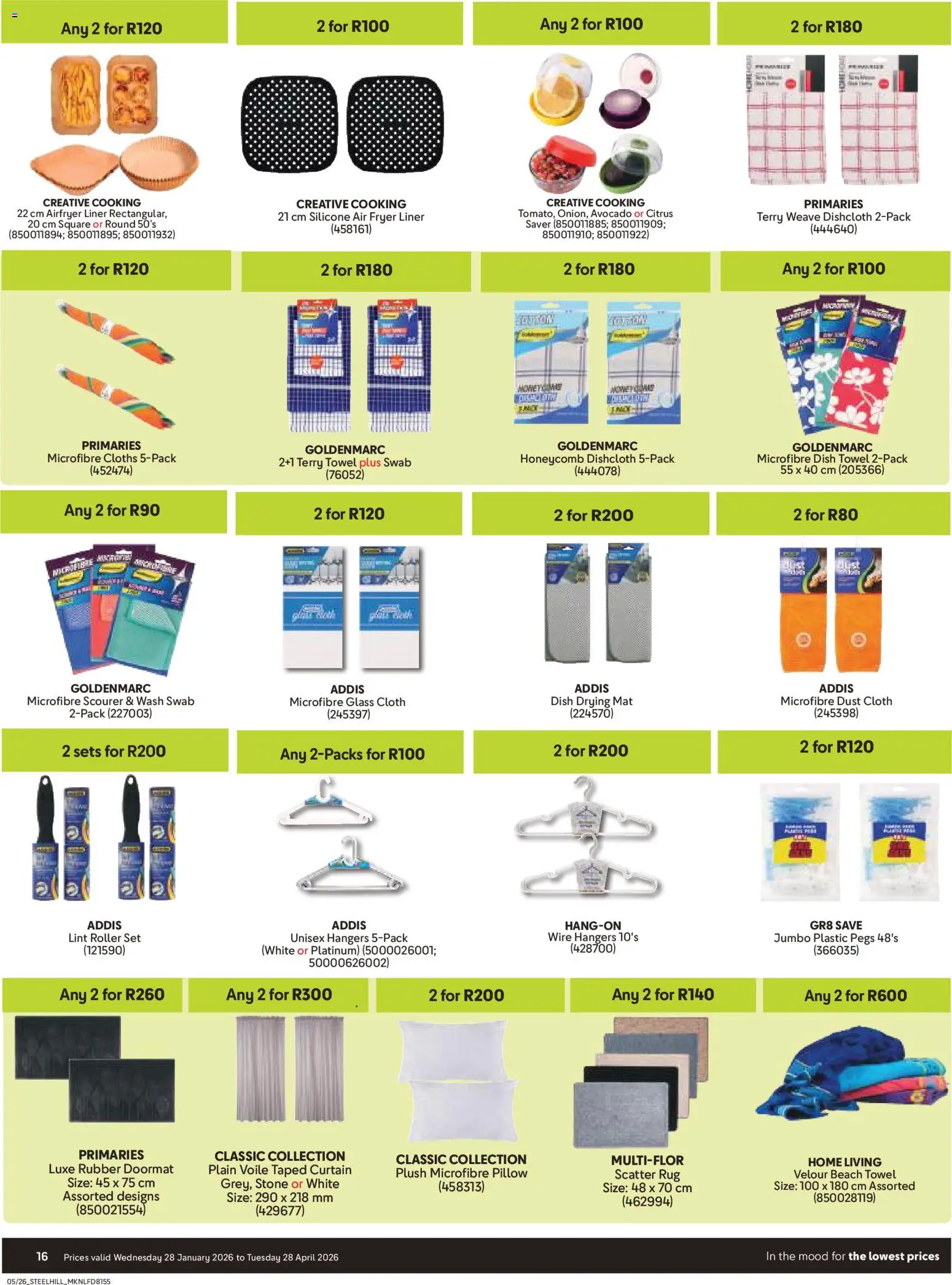 New Makro catalogue – valid from 28.01.2026 | Page: 16 | Products: Fryer, Pillow, Doormat, Air fryer