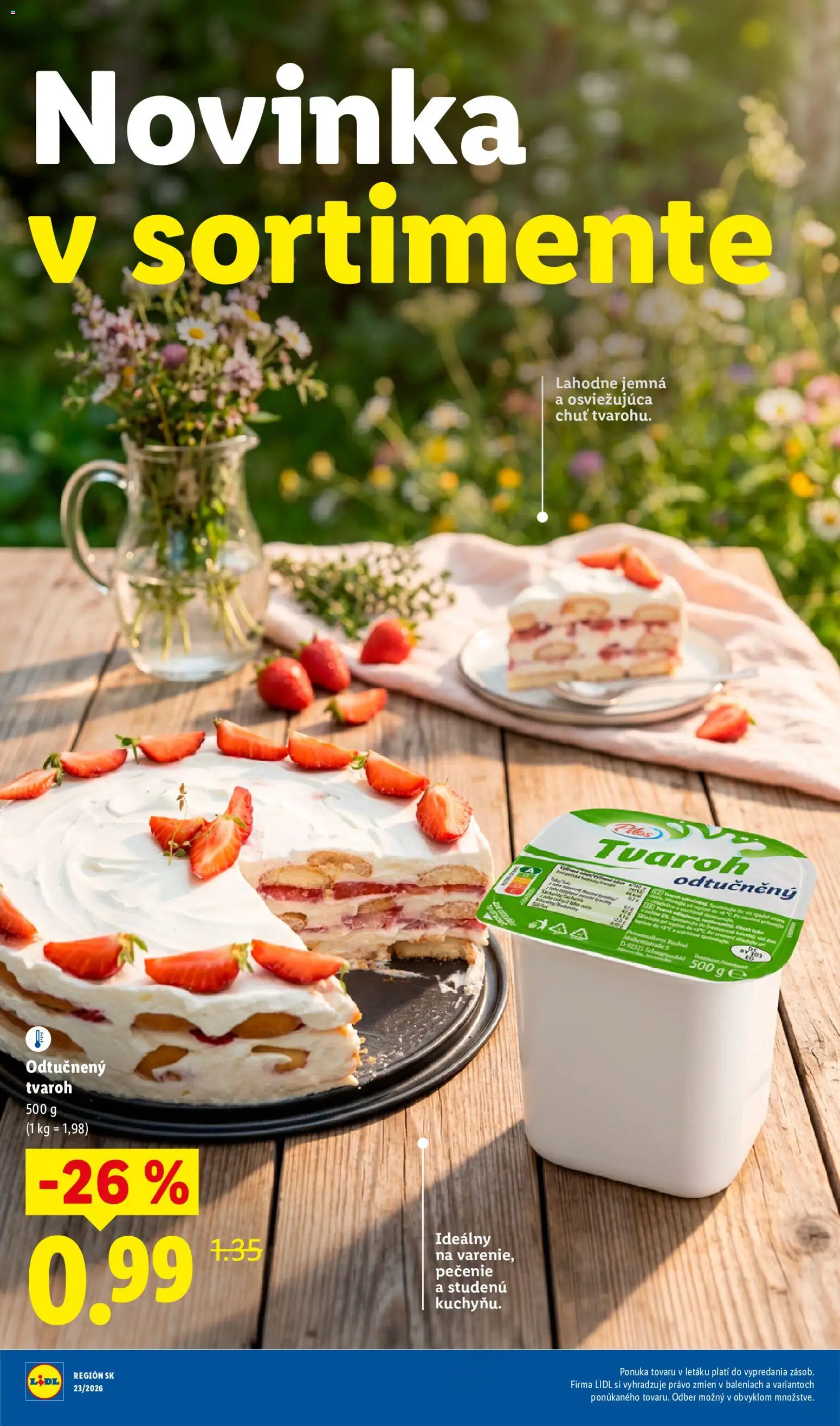 Nové Lidl akcie – leták je platný od 01.06.2026 | Strana: 35 | Produkty: Tvaroh