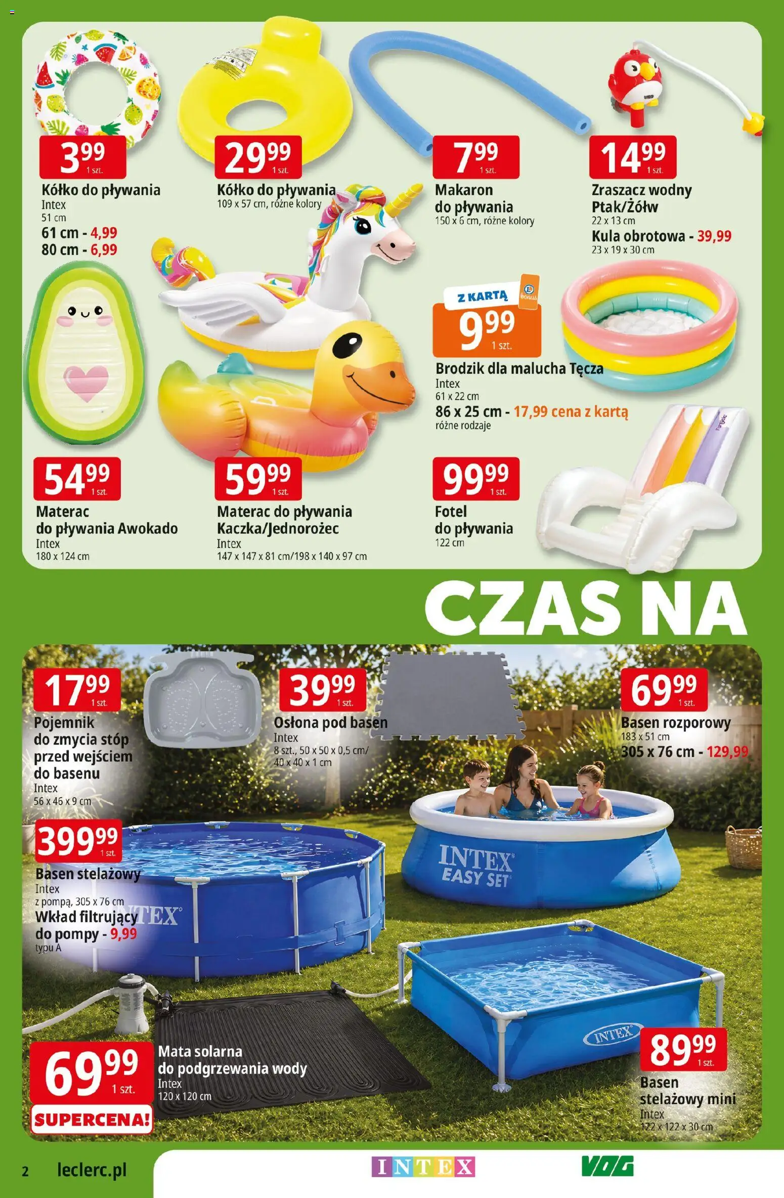 E.Leclerc gazetka - Elbląg od 12.05.2026 | Strona: 2 | Produkty: Karta, Materac, Basen, Awokado