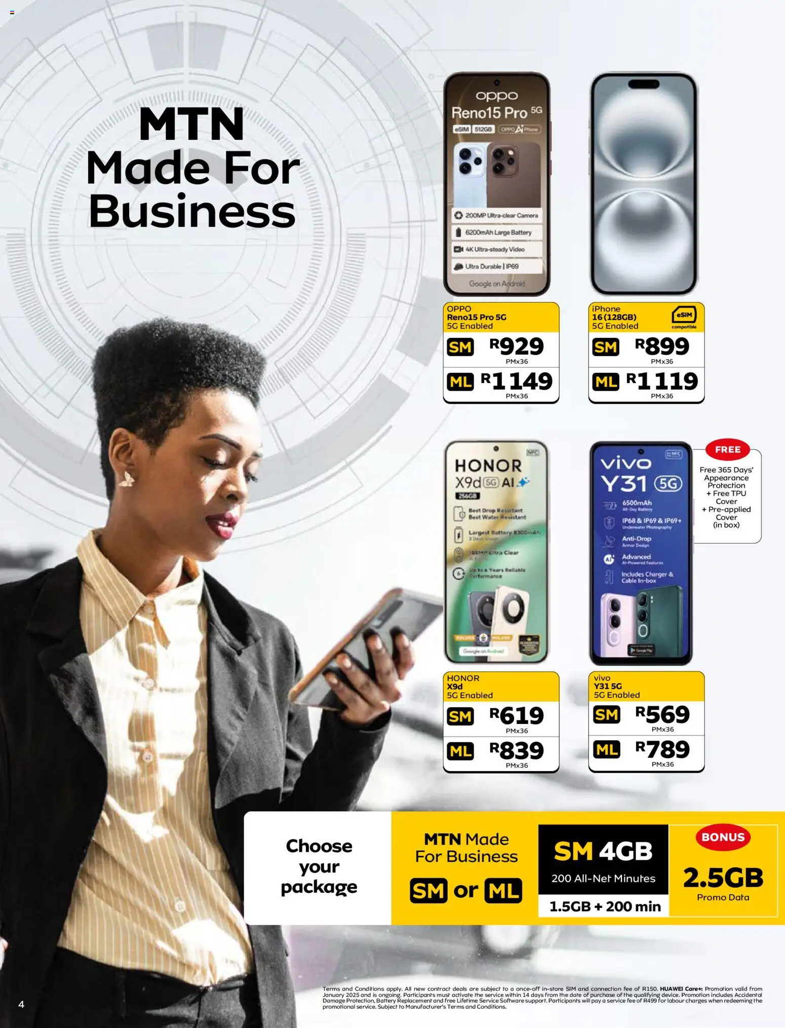 New MTN catalogue – valid from 07/07/2026 | Page: 4 | Products: Data, Phone, Camera, Cable