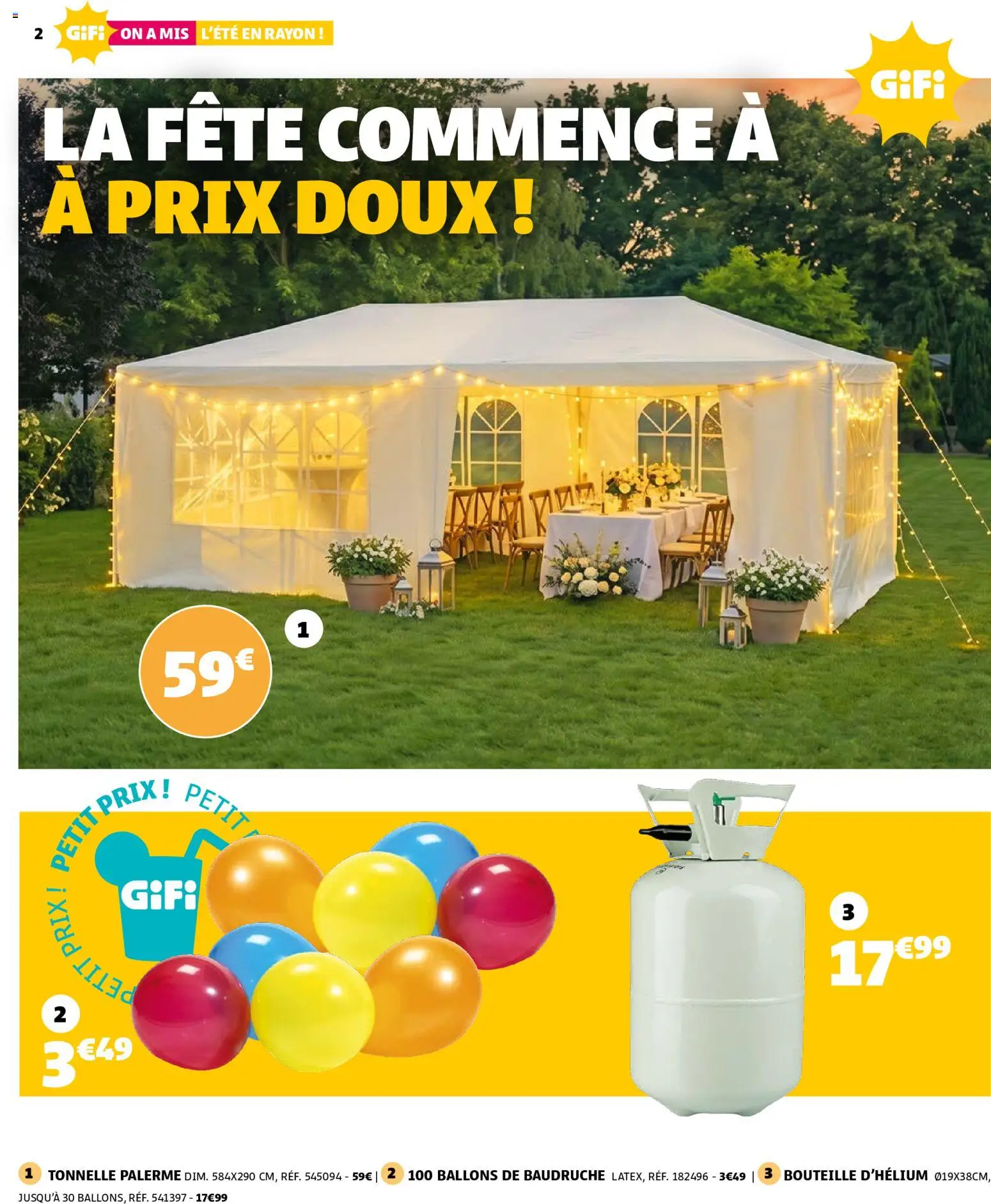 {H1} | Page: 2 | Produits: Tonnelle