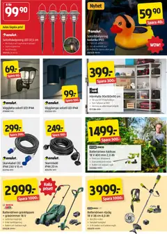 Jula erbjudanden - Förhandsvisning av reklamblad från butik Jula aktuell från 09/07/2026 | Sida: 7 | Produkter: Röjsåg, Batteri, Laddare, Vägglampa
