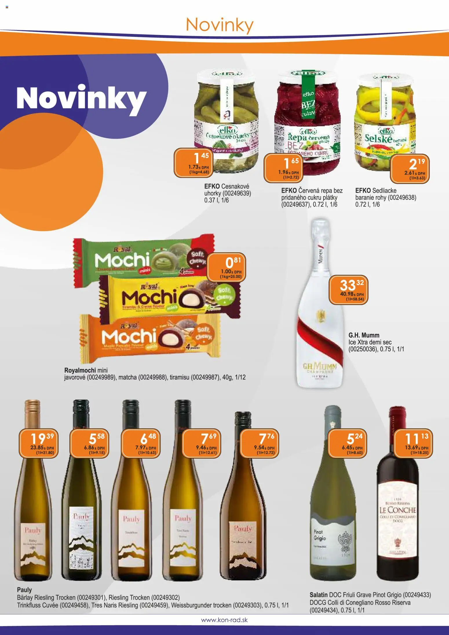 Nové KON - RAD akcie – leták je platný od 01.09.2026 | Strana: 2 | Produkty: Tiramisu, Červená repa, Repa, Uhorky
