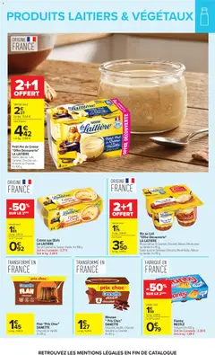 Carrefour - Prévisualisation de Crème aux Œufs LA LAITIÈRE, Sur Lit Caramel ou Saveur Vanille, 4 x 100 g. valide à partir de 11/08/2026 | Page: 8 | Produits: Noisette, Raisin, Œufs, Crème