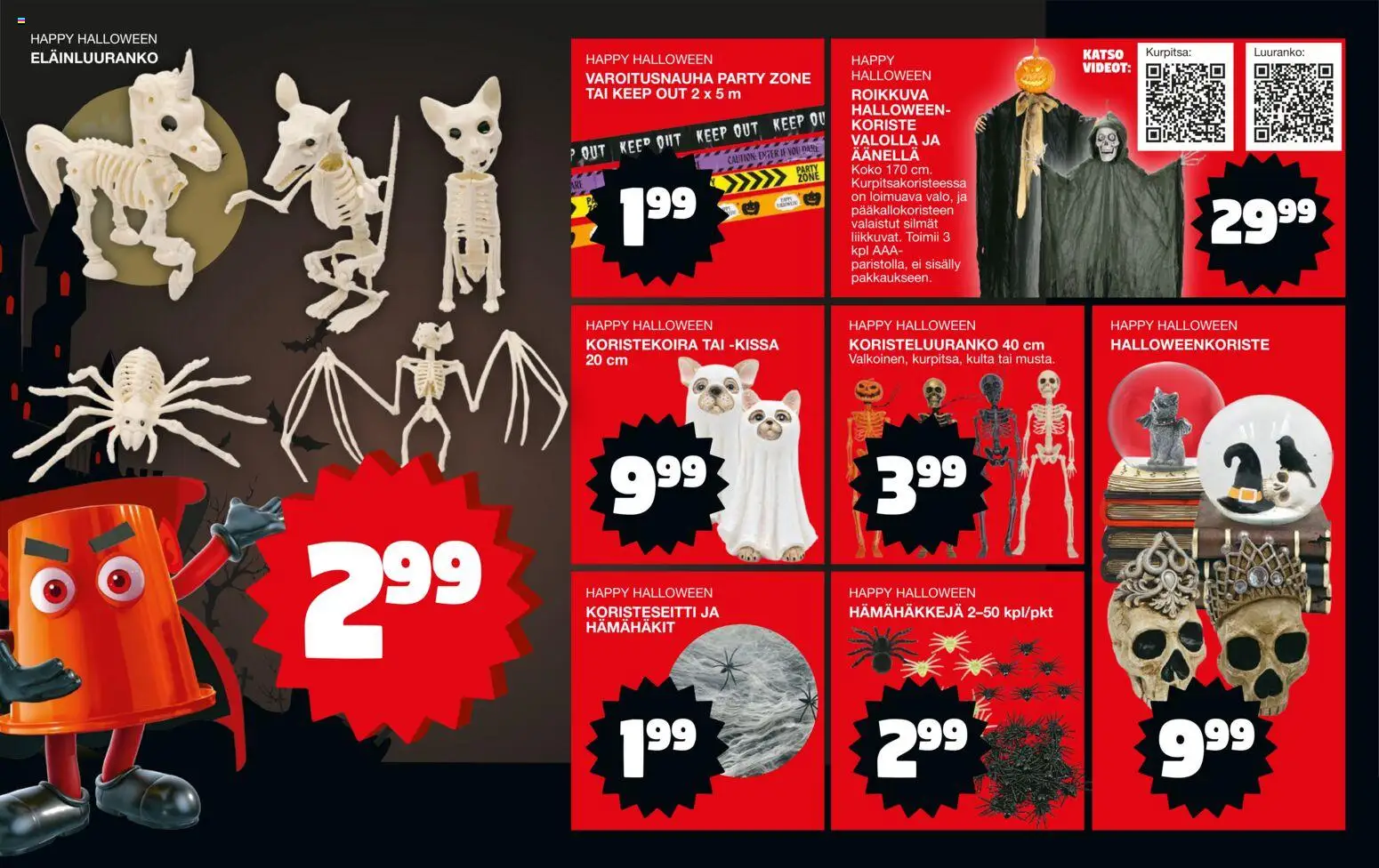 Tokmanni Halloween – voimassa 07/09/2026 alkaen | Sivu: 2 | Tuotteet: Kurpitsa