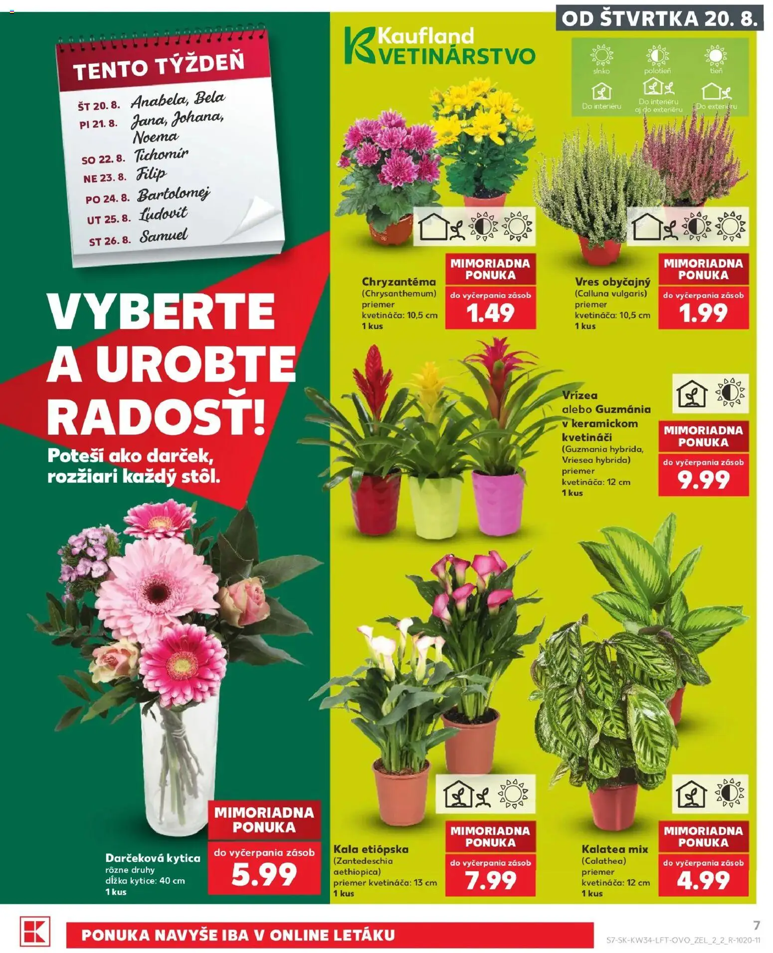 Kaufland SK akciós ujság - amely érvényes a következő dátumtól: 2026.08.20. | Oldal: 7 | Termékek: Tento, Só