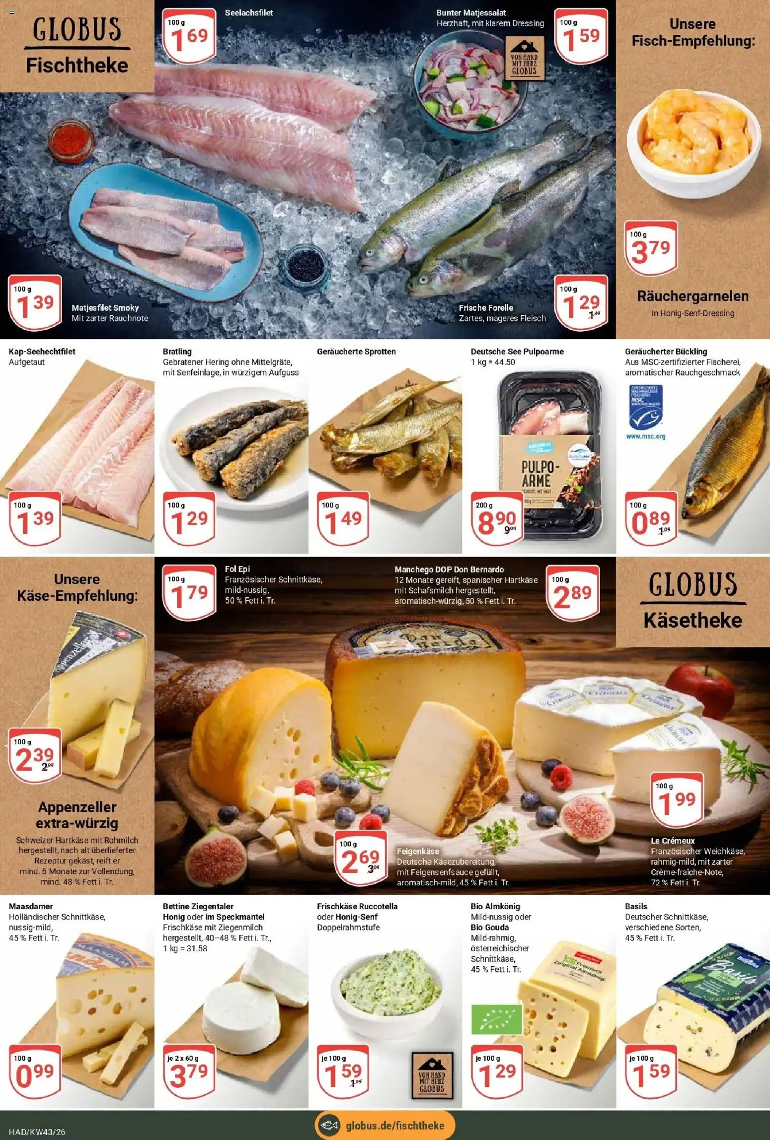 Globus Prospekt Halle (saale) (ab 19.10.2026) » Angebote online | Seite: 9 | Produkte: Hering, Gouda, Dressing, Fleisch