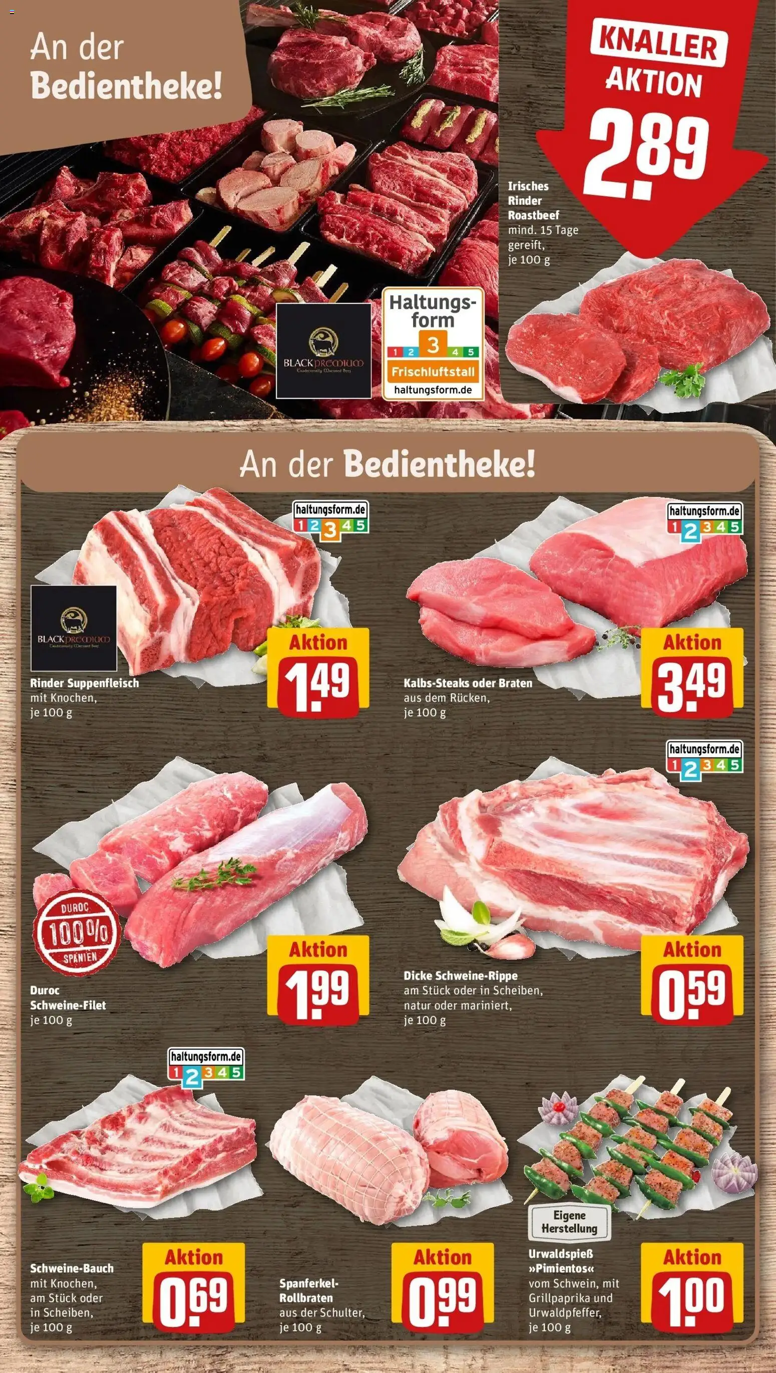 REWE Prospekt ab 07.09.2026 zum Blättern » Angebote | Seite: 8 | Produkte: Schweinebauch, Roastbeef, Schweinefilet, Suppenfleisch