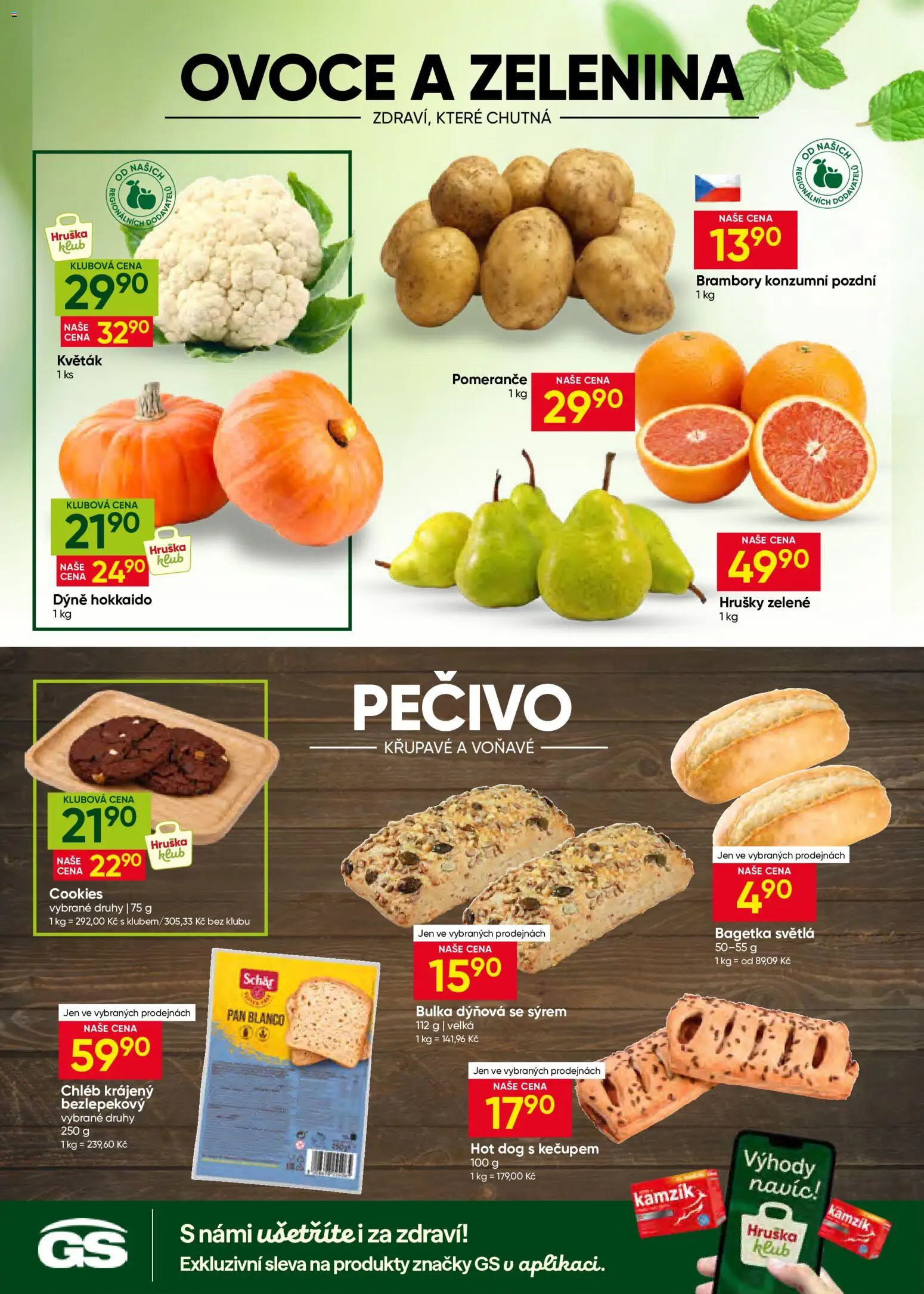 Hruška leták od 02.09.2026 | Strana: 4 | Produkty: Chléb, Hrušky, Cookies, Hot dog