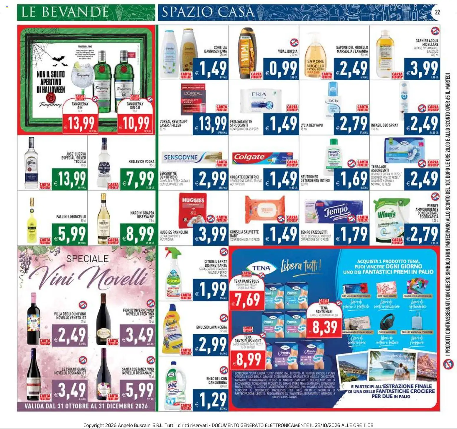 Volantino PIM Supermercati del 23/10/2026 | Pagina: 22