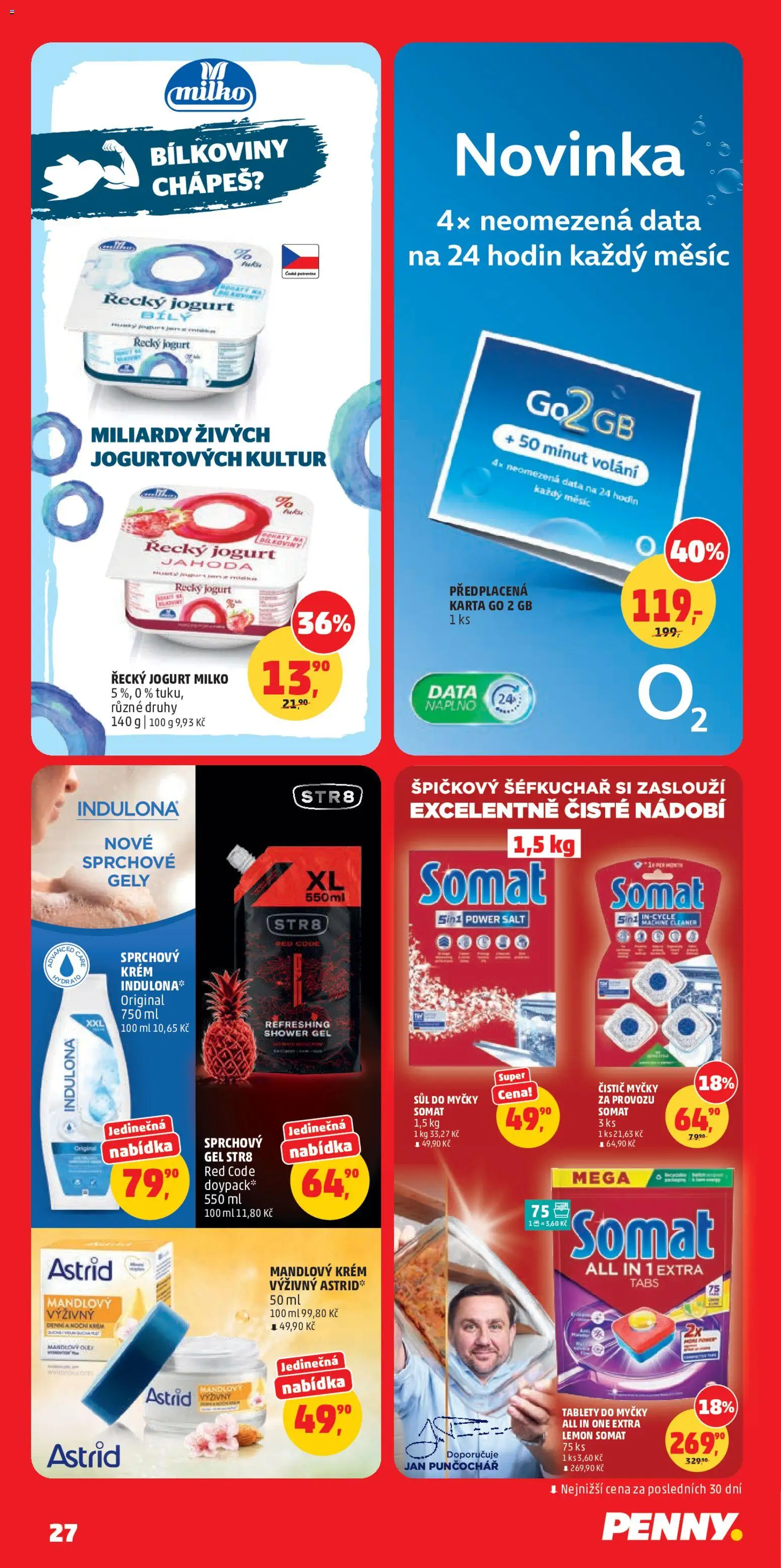 Penny Market leták od 12.08.2026 | Strana: 27 | Produkty: Řecký jogurt, Tablety do myčky, Somat, Sůl