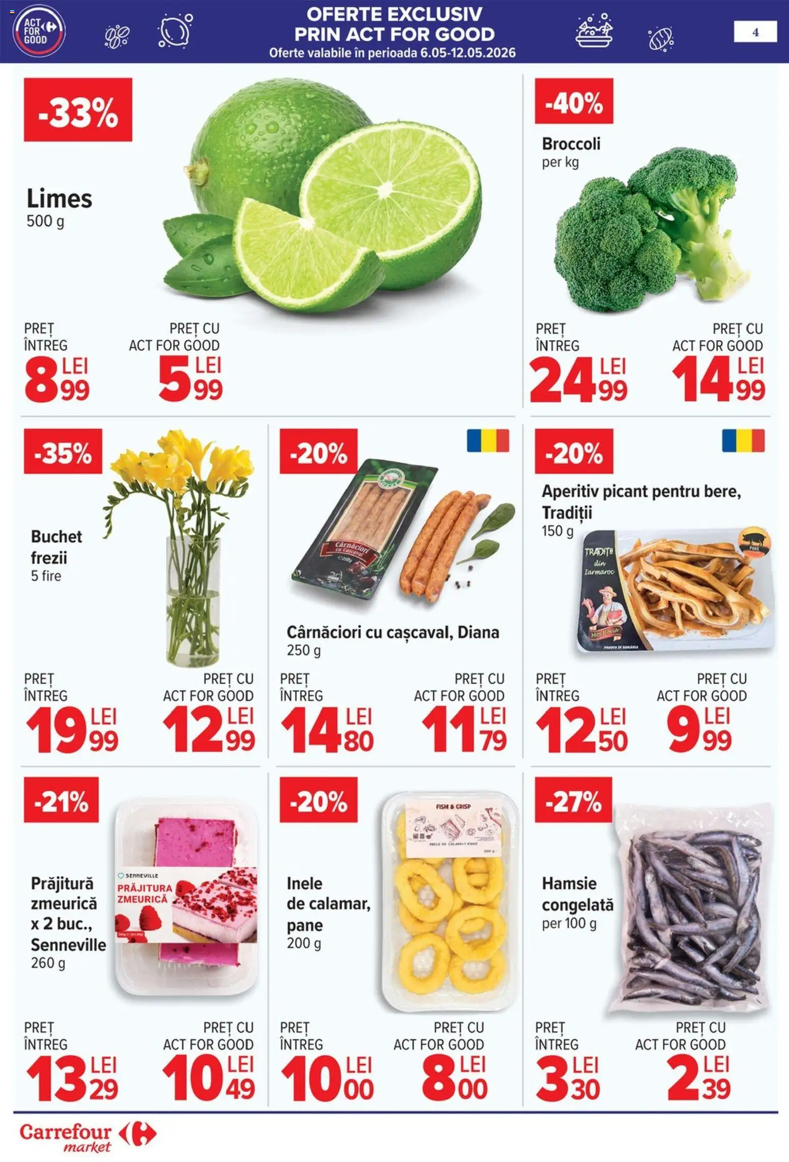 Noul catalog Carrefour – valabil de la 06.05.2026 | Pagină: 7 | Produse: Prăjitură