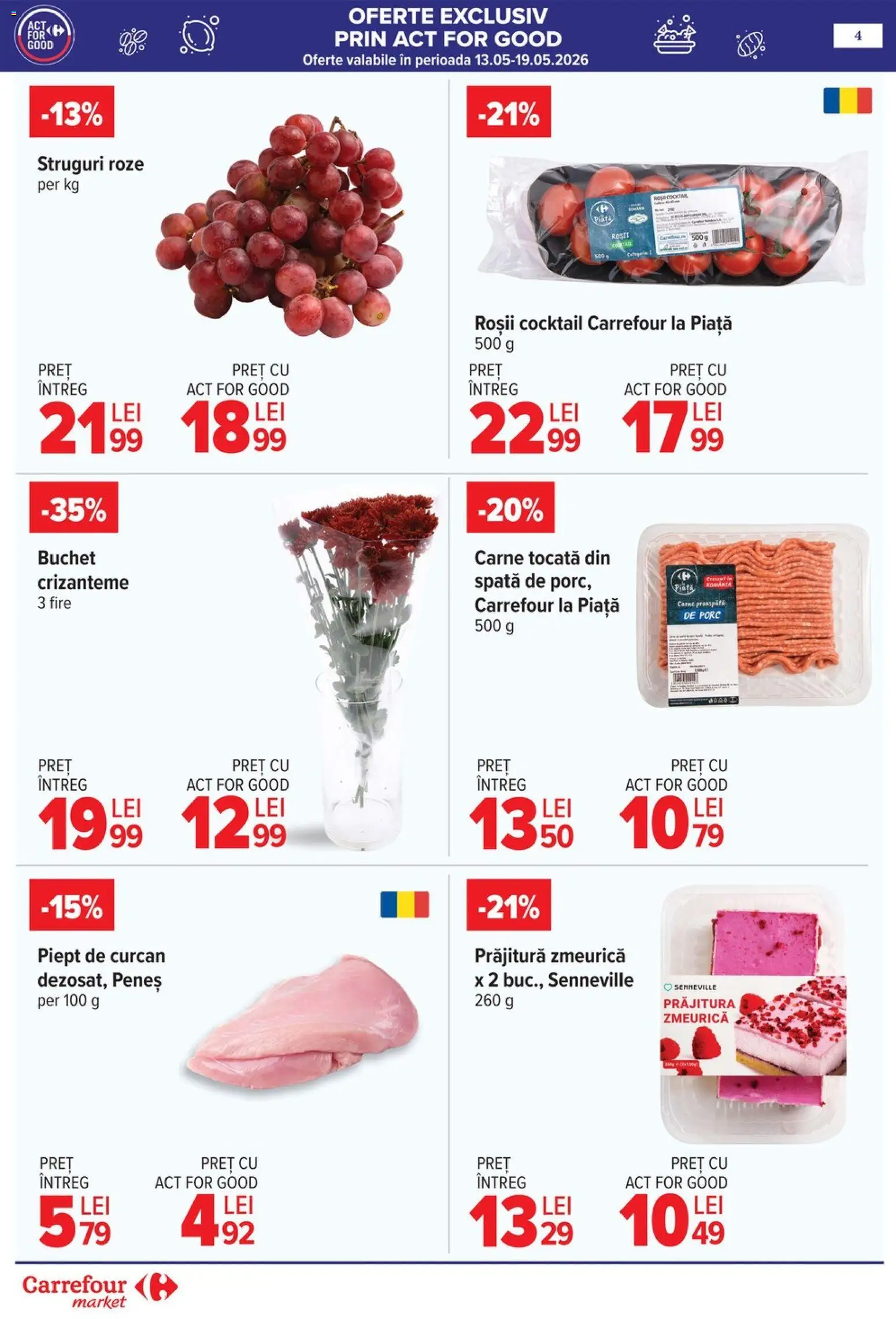Noul catalog Carrefour – valabil de la 06.05.2026 | Pagină: 7 | Produse: Prăjitură