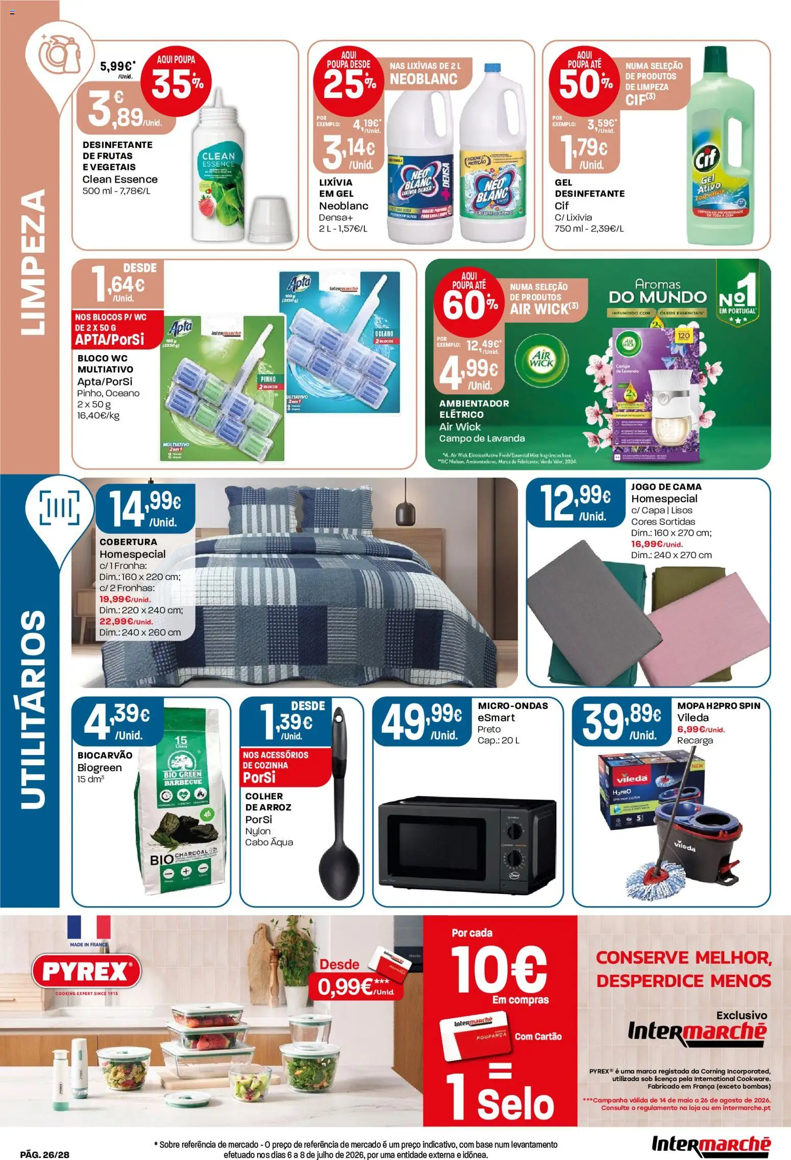Intermarché Folheto Contact │ válido de 06/08/2026 | Página: 26 | Produtos: Cabo, Perfume, Cama, Microondas