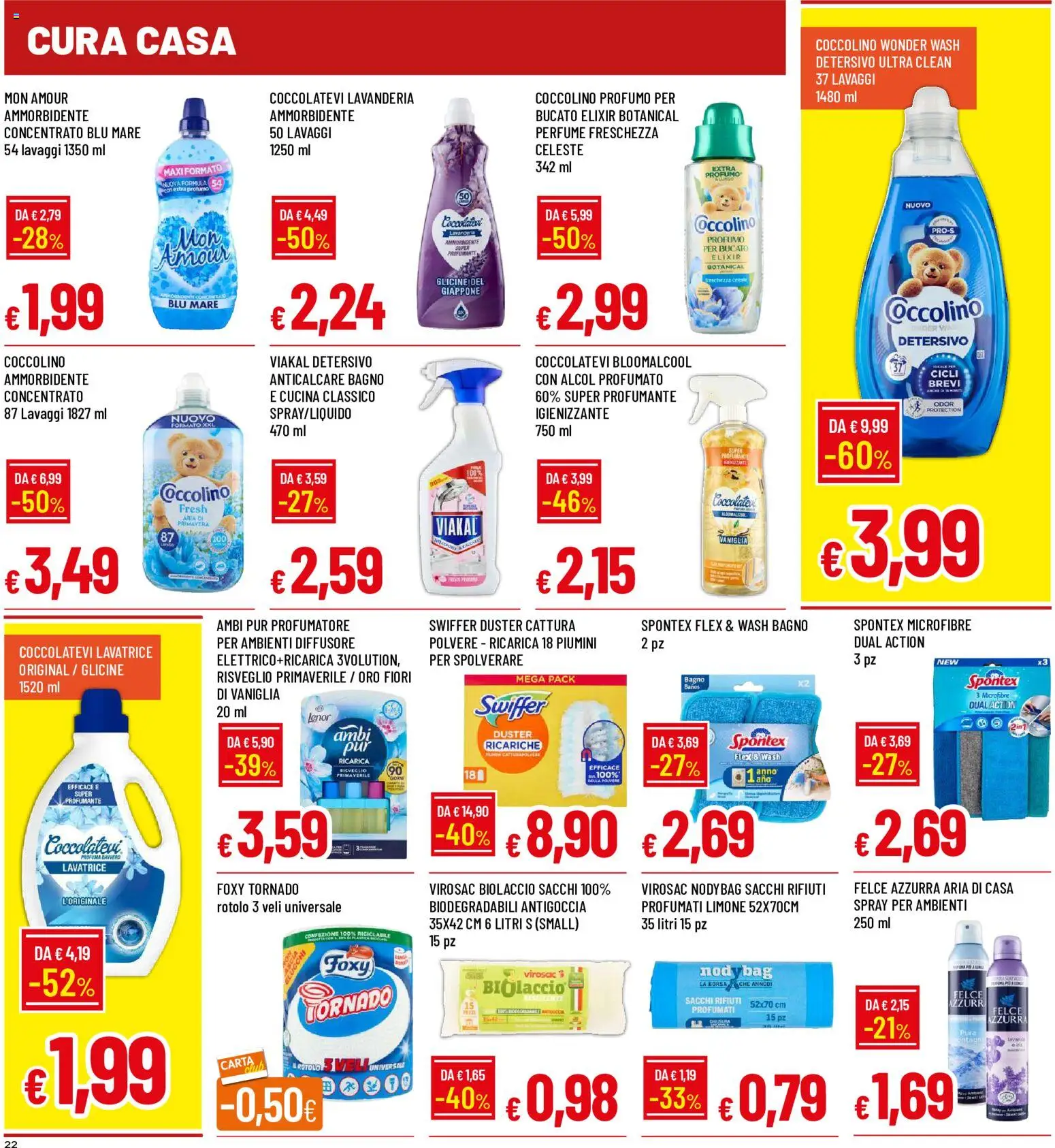 Volantino Galassia del 08/10/2026 | Pagina: 22 | Prodotti: Limone, Lavatrice, Borsa, Bagno