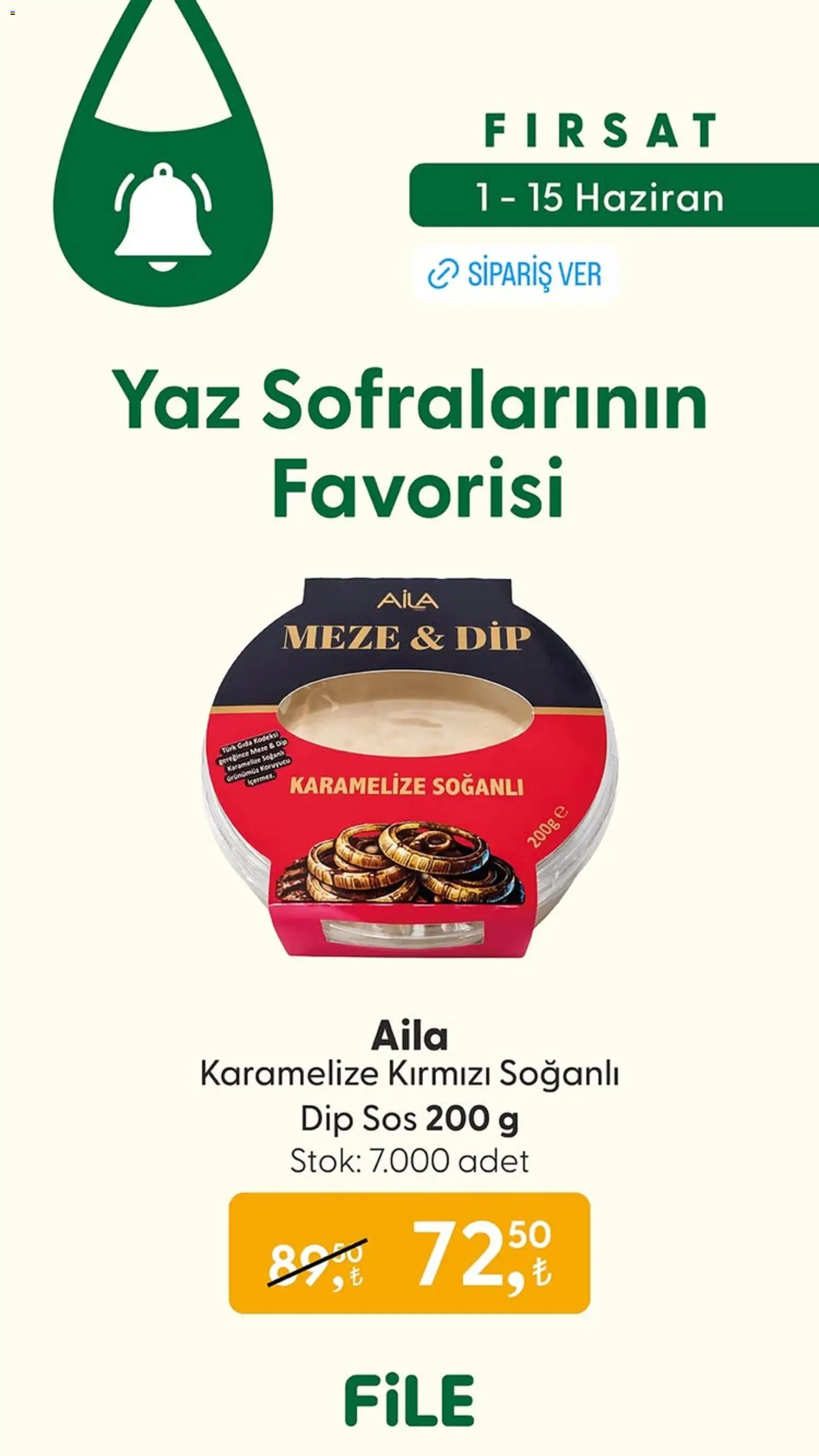 File Market Katalog - 01.06.2026 tarihinden itibaren geçerlidir | Sayfa: 8 | Ürünler: Sos
