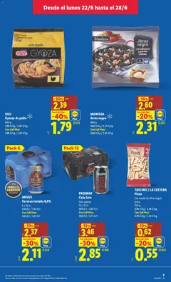 Vista previa MONISSA Arroz negro, Arroz negro con calamares y gambas peladas válido desde el 22.06.2026 | Página: 7 | Productos: Calamares, Cerveza, Arroz, Aceite de oliva