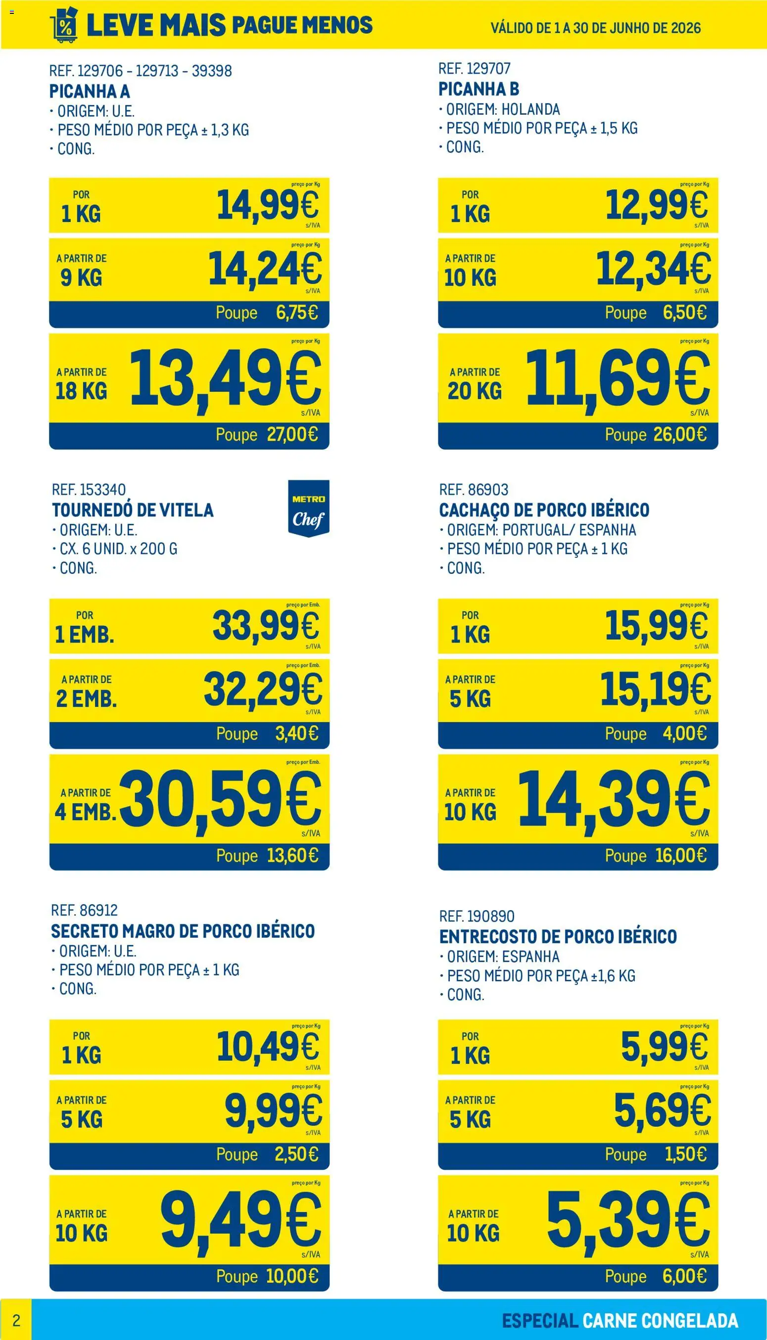 Makro Leve Mais Pague Menos - Carne Congelada │ válido de 01.06.2026 | Página: 2
