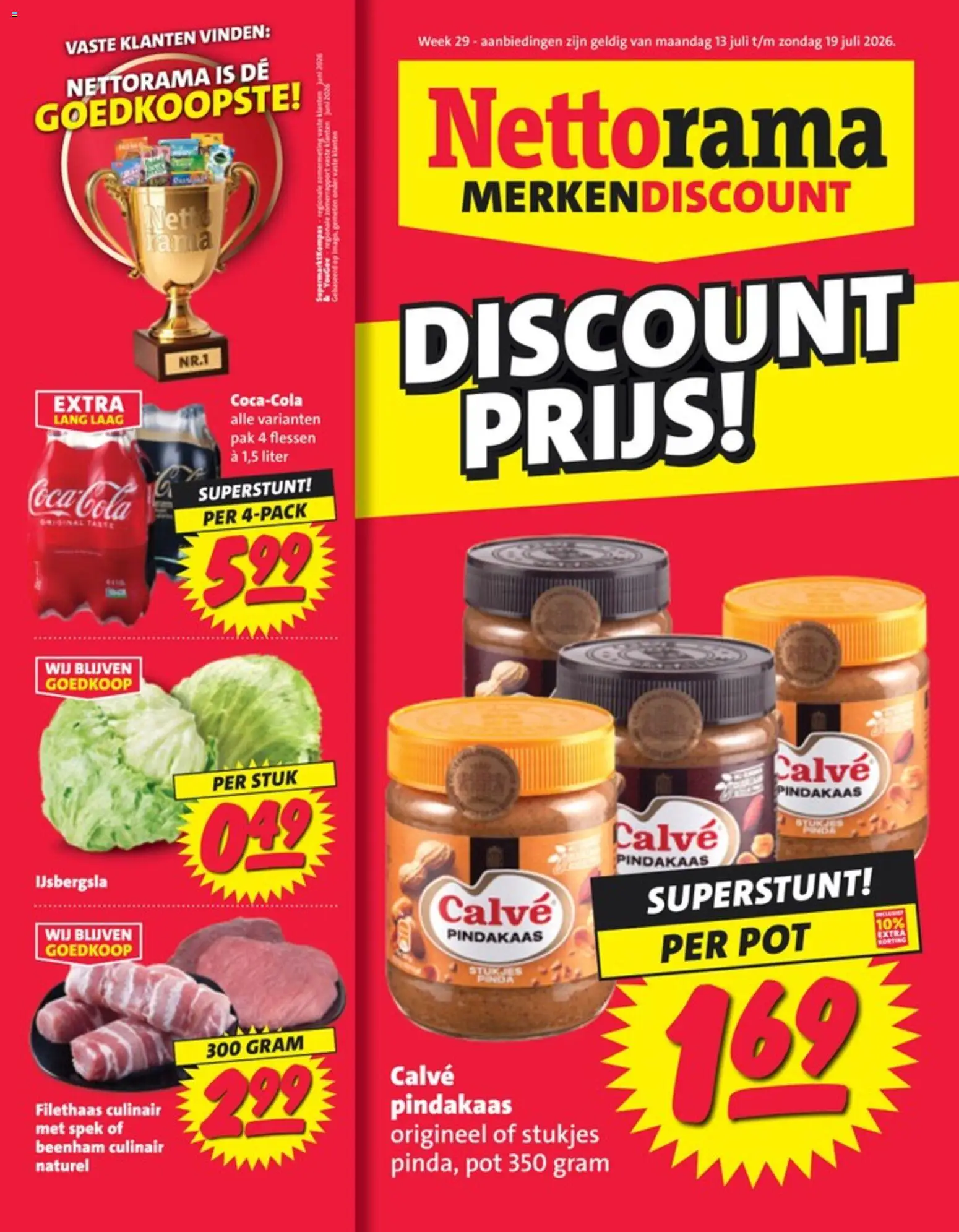 {H1} | Pagina: 1 | Producten: Spek, Pot, Pindakaas