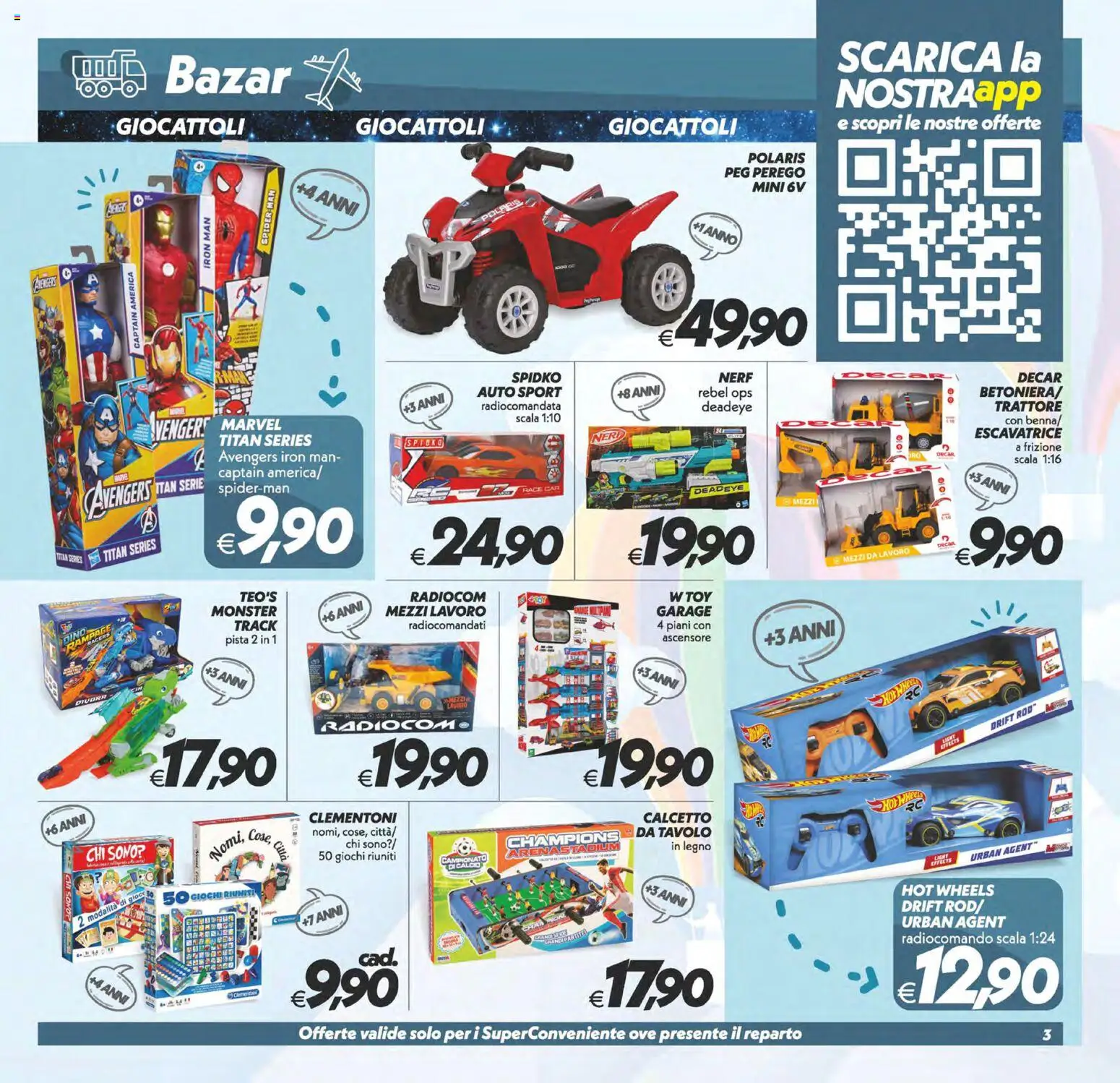 Volantino SuperConveniente del 13/10/2026 | Pagina: 27 | Prodotti: Giocattoli, Scala, Gioco, Tavolo