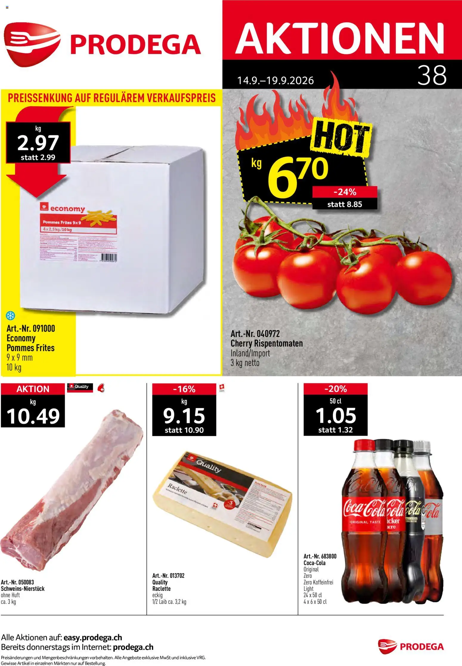 Prodega aktionen – gültig ab 14.09.2026 | Seite: 1
