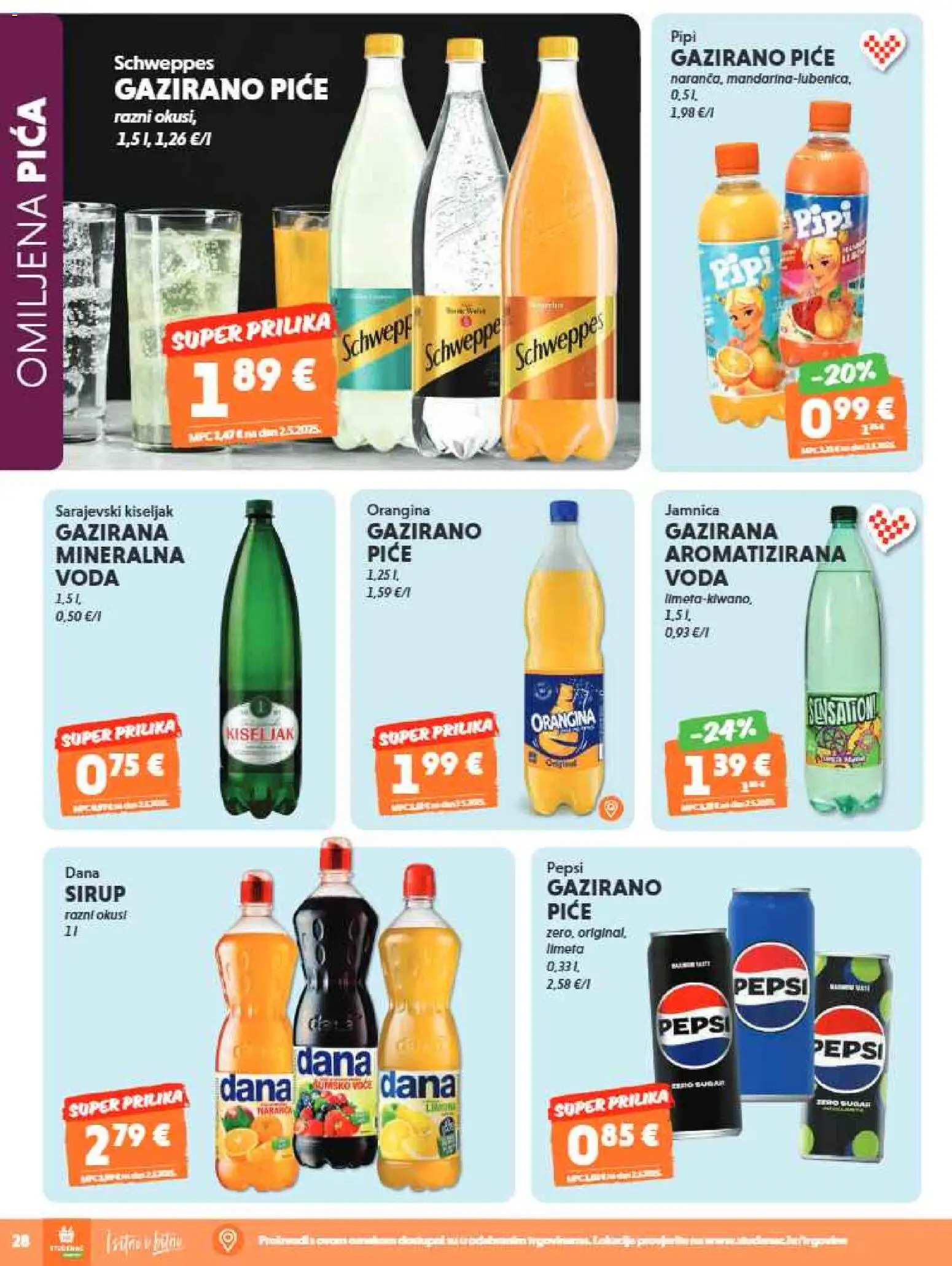 Studenac katalog | vrijedi od 01.07.2026 | Stranica: 30 | Proizvodi: Pepsi, Voda, Limeta, Sirup