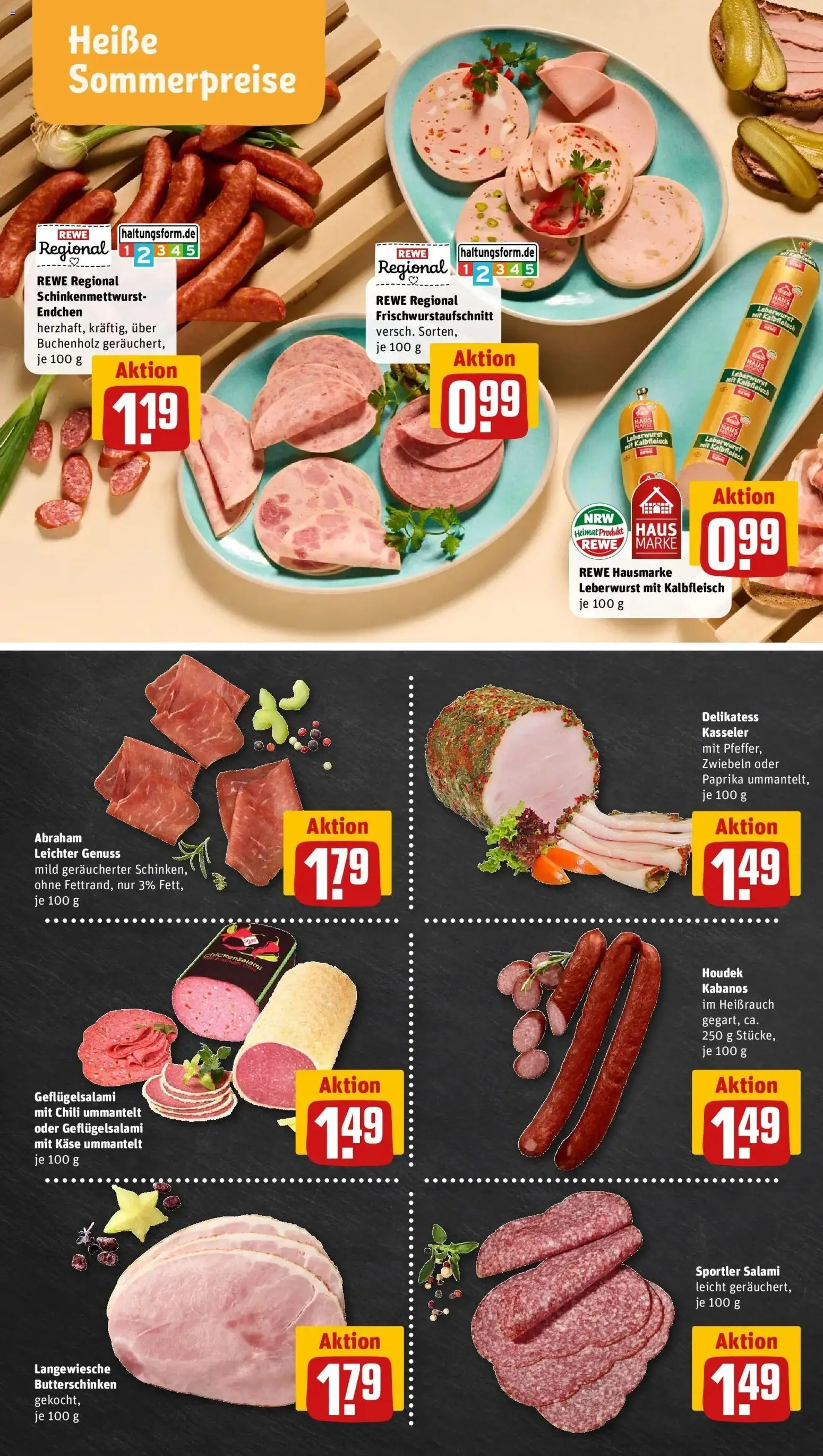 Rewe Prospekt Gladbeck – gültig ab 13.07.2026 | Seite: 8 | Produkte: Käse, Zwiebeln, Chili, Salami