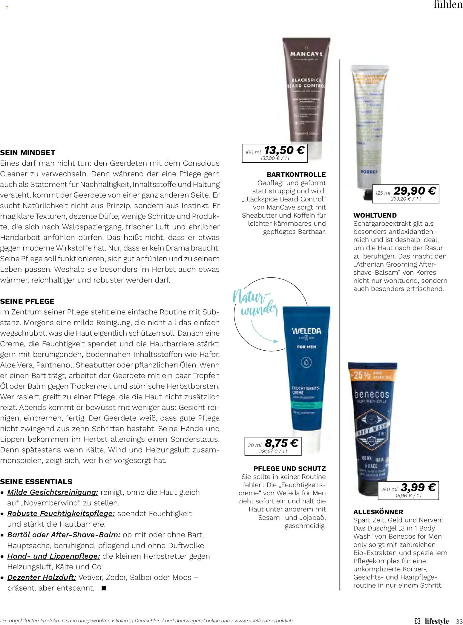 Müller Lifestyle – gültig ab 01.09.2026 | Seite: 33 | Produkte: Öl, Creme, Duschgel
