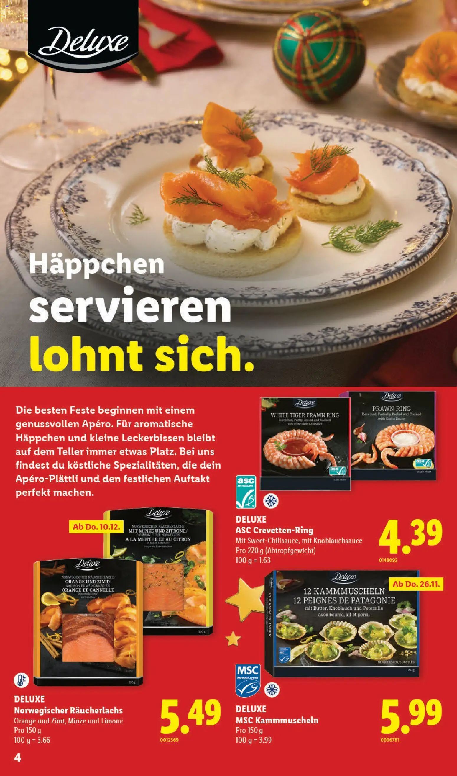 Lidl aktionen Festliche Spezialitäten – gültig ab 29.10.2026 | Seite: 4
