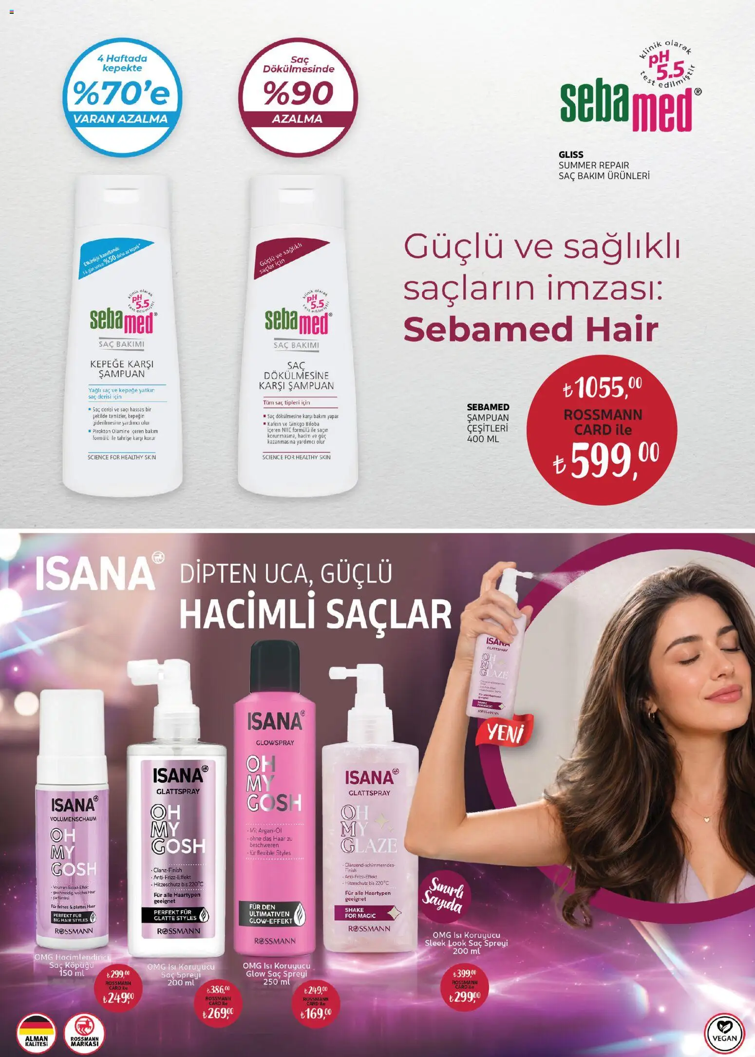 Rossmann - Temmuz Kişisel Bakım Kataloğu - 01 Temmuz 2026 tarihinden itibaren geçerlidir | Sayfa: 12 | Ürünler: Şampuan, Saç spreyi