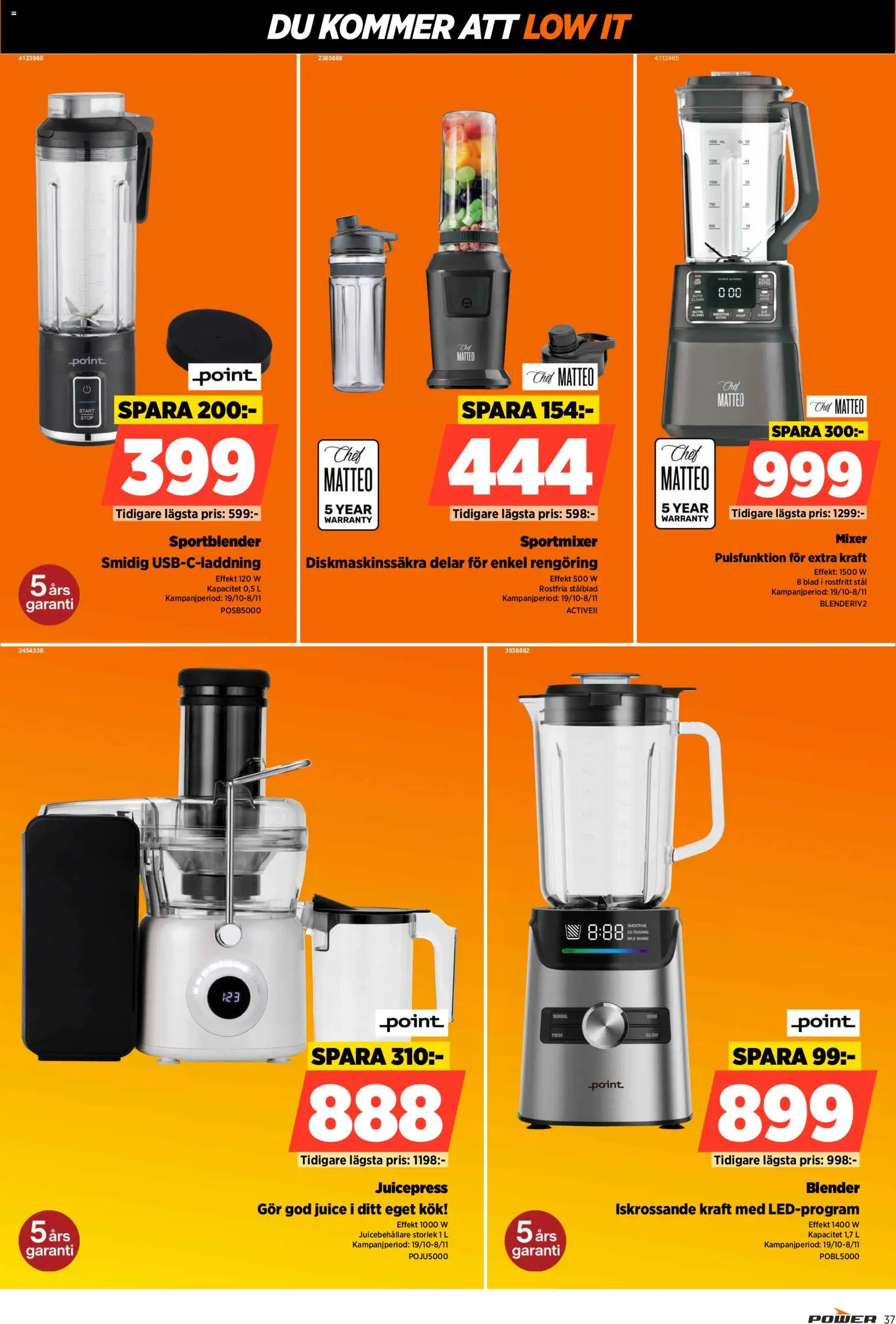 Power reklamblad aktuell från 19/10/2026 | Sida: 37