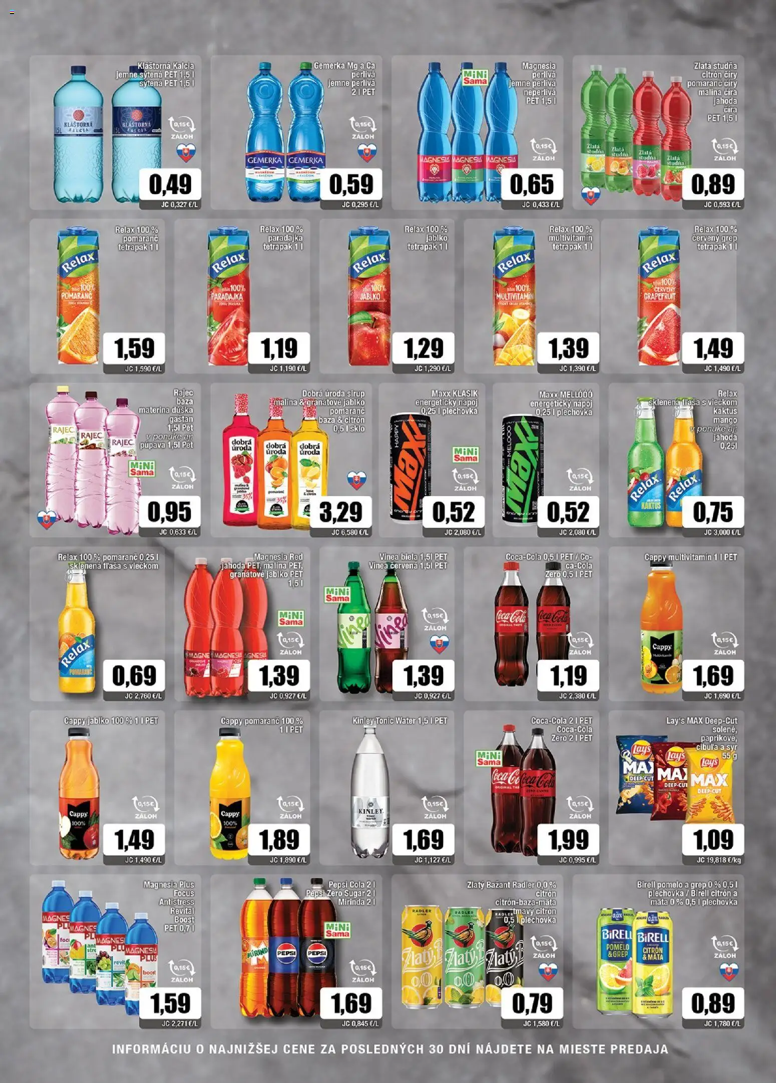 Nové Sama akcie – leták je platný od 02.10.2026 | Strana: 10 | Produkty: Tonic, Coca cola, Cola, Vinea