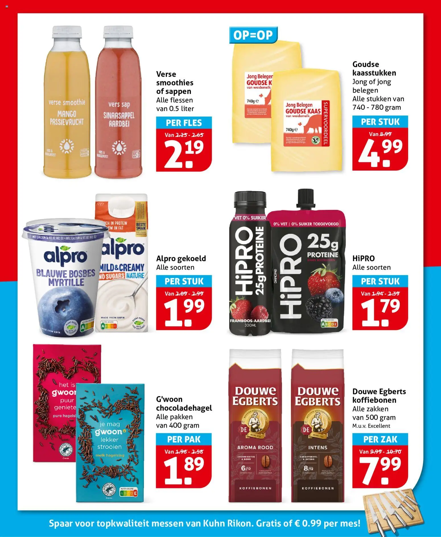 {H1} | Pagina: 16 | Producten: Sap, Waffelini, Mes, Fles
