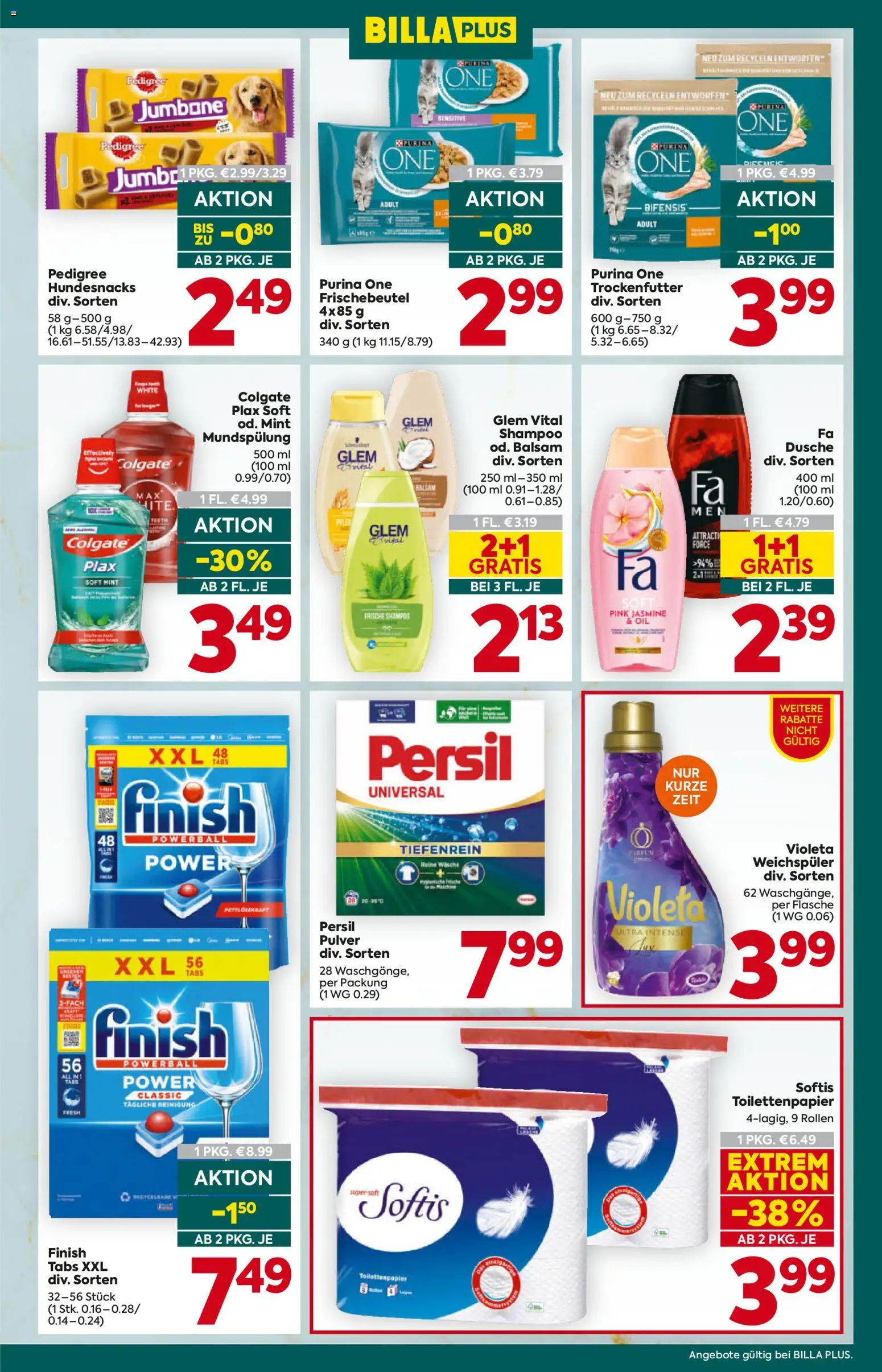 Billa Plus Flugblatt gültig ab 28.05.2026 | Seite: 19 | Produkte: Dusche, Shampoo, Weichspüler