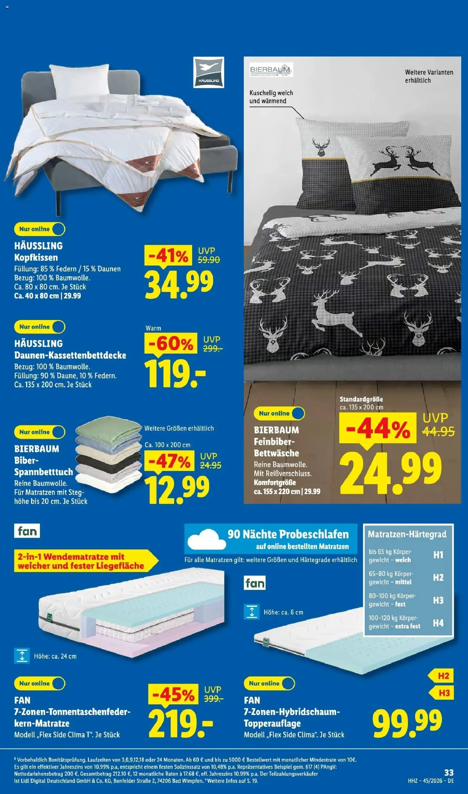 Lidl Prospekt Senftenberg (ab 02.11.2026) zum Blättern » Angebote | Seite: 51 | Produkte: Topper, Bettwäsche, Bad, Kopfkissen