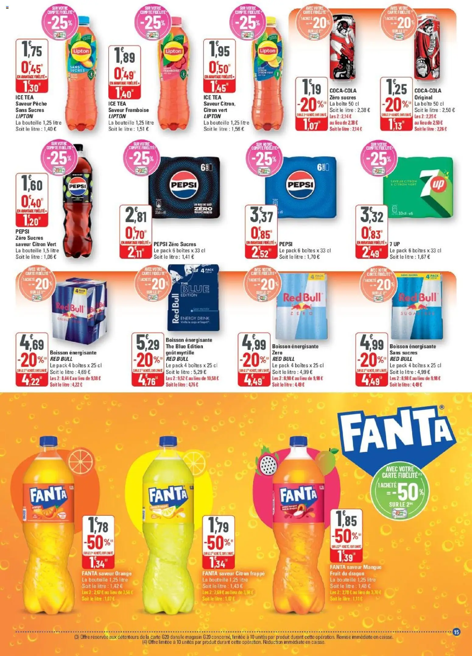 {H1} | Page: 15 | Produits: Citron, Citron vert, Mangue, Pêche