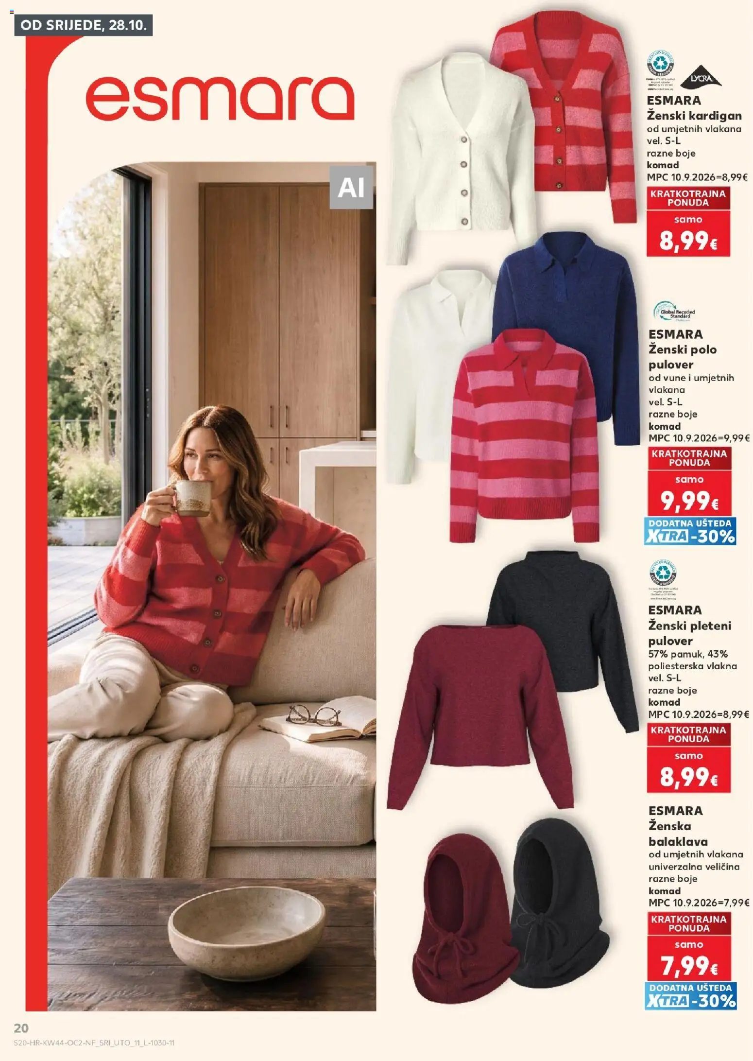 Kaufland katalog | vrijedi od 28.10.2026 | Stranica: 20 | Proizvodi: Kardigan