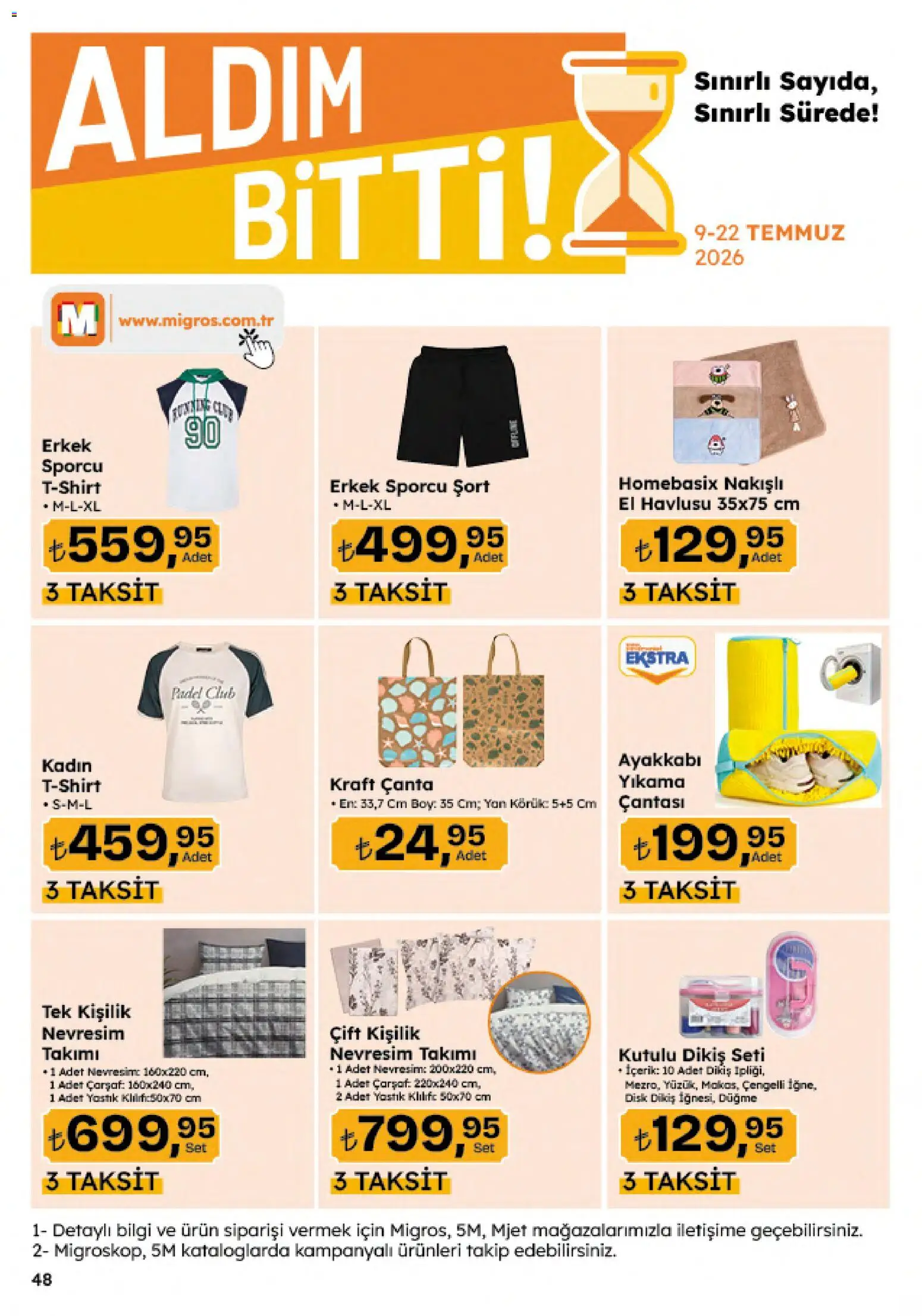 Migros Katalog - 5M Migroskop Dijital - 09 Temmuz 2026 tarihinden itibaren geçerlidir | Sayfa: 166 | Ürünler: Çarşaf, Çanta, Disk, El havlusu