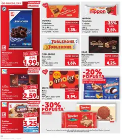 DORINA Čokolada, odabrane vrste 75 g - 80 g - Pregled kataloga iz trgovine Kaufland, vrijedi od 23.09.2026 | Stranica: 24