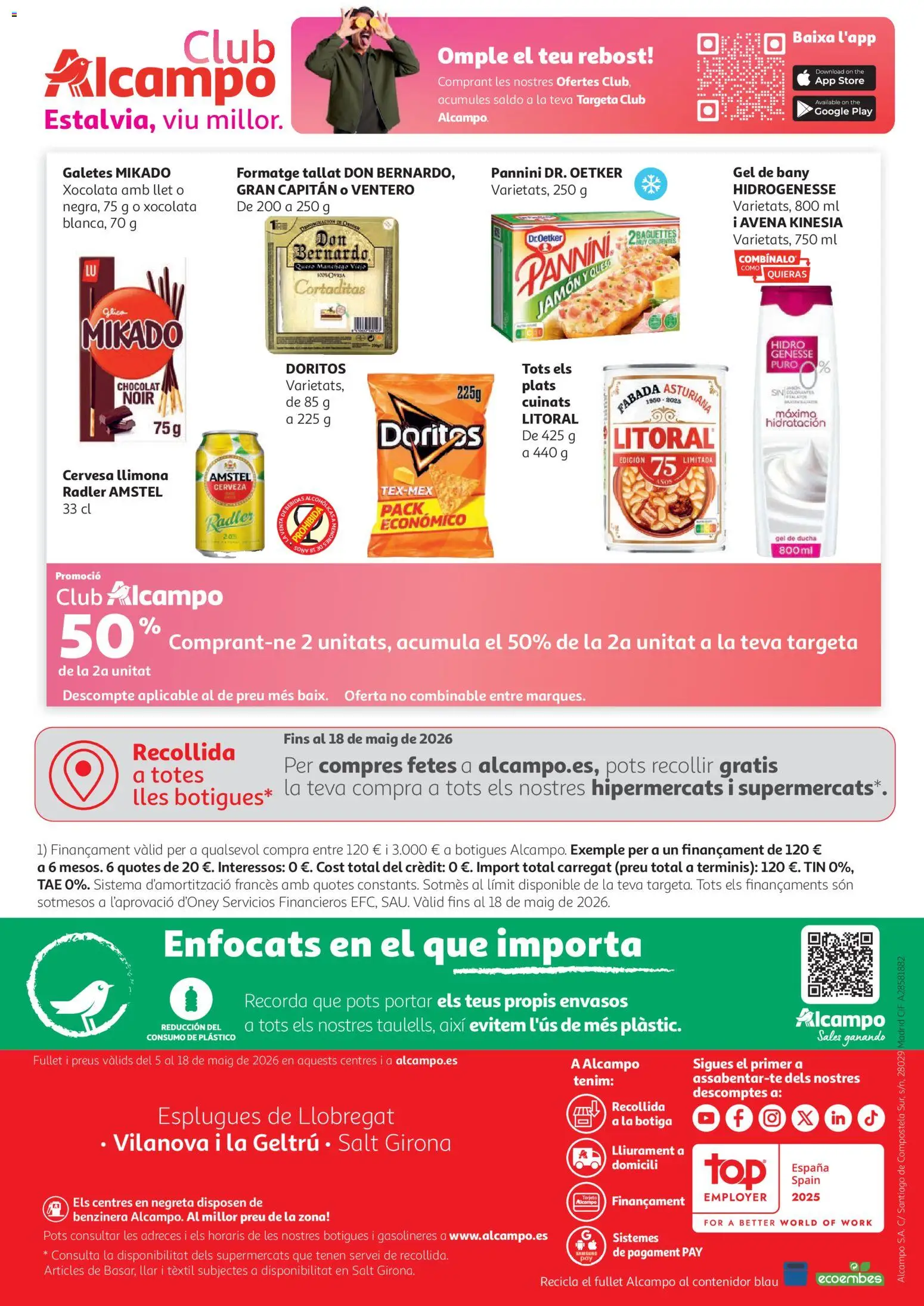 Alcampo HP Catalan │ válido desde el 05.05.2026 | Página: 24 | Productos: Gel de ducha, Jamón, Cerveza, Ducha