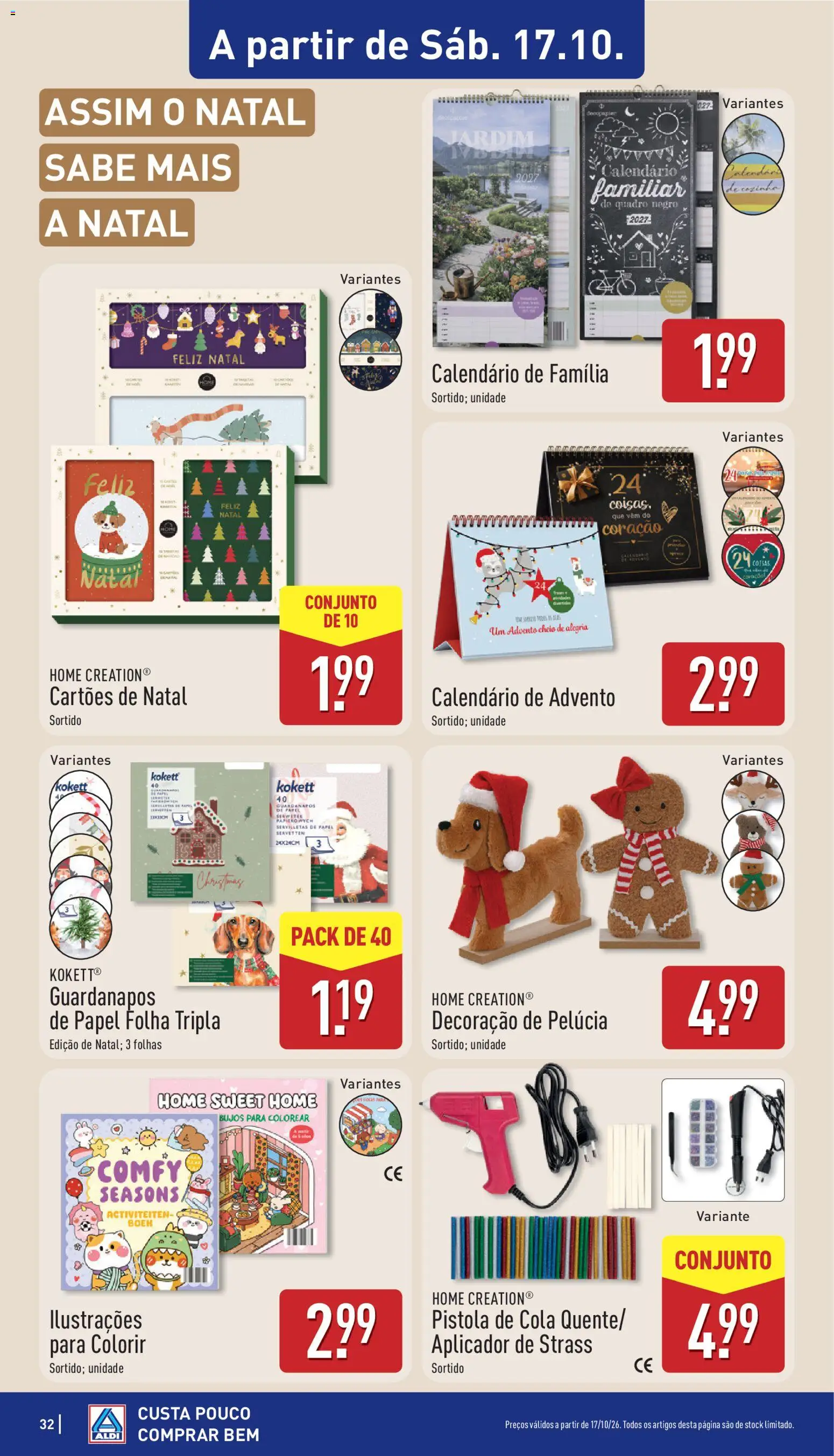 Aldi folheto │ válido de 12/10/2026 | Página: 32 | Produtos: Quadro, Guardanapos, Decoração