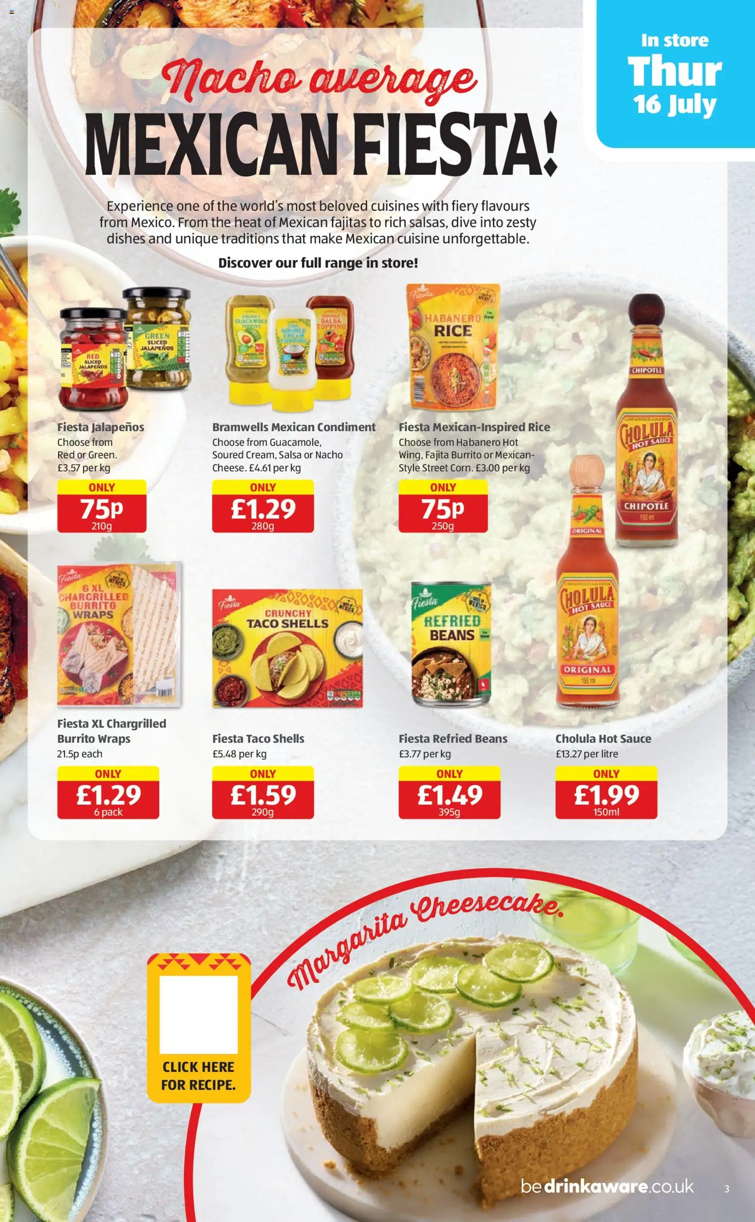 {H1} | Page: 3 | Products: Sauce, Beans, Rice, Fajita