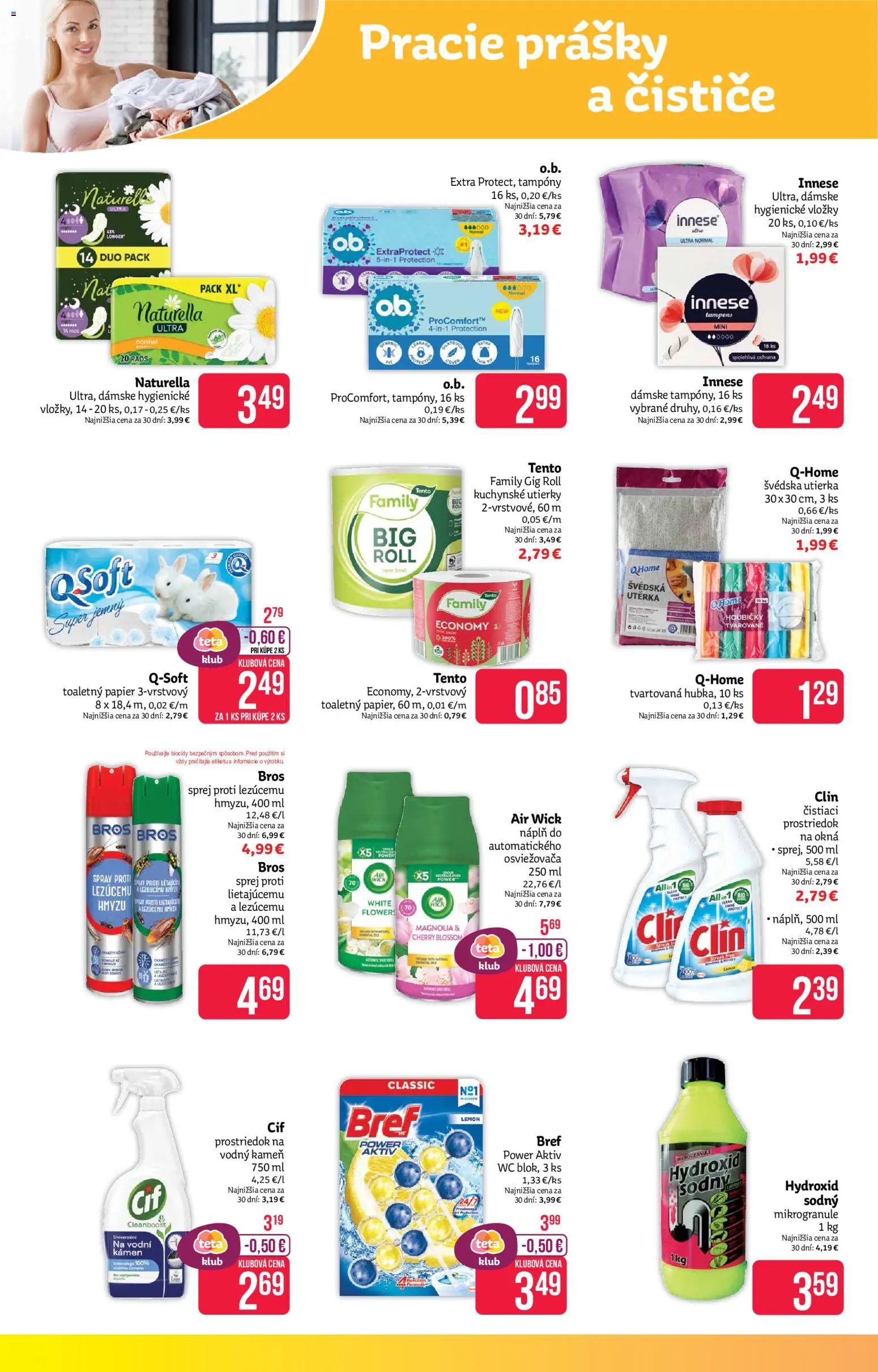 Nové Teta drogerie akcie – leták je platný od 20.07.2026 | Strana: 14 | Produkty: Wc, Toaletný papier, Air Wick