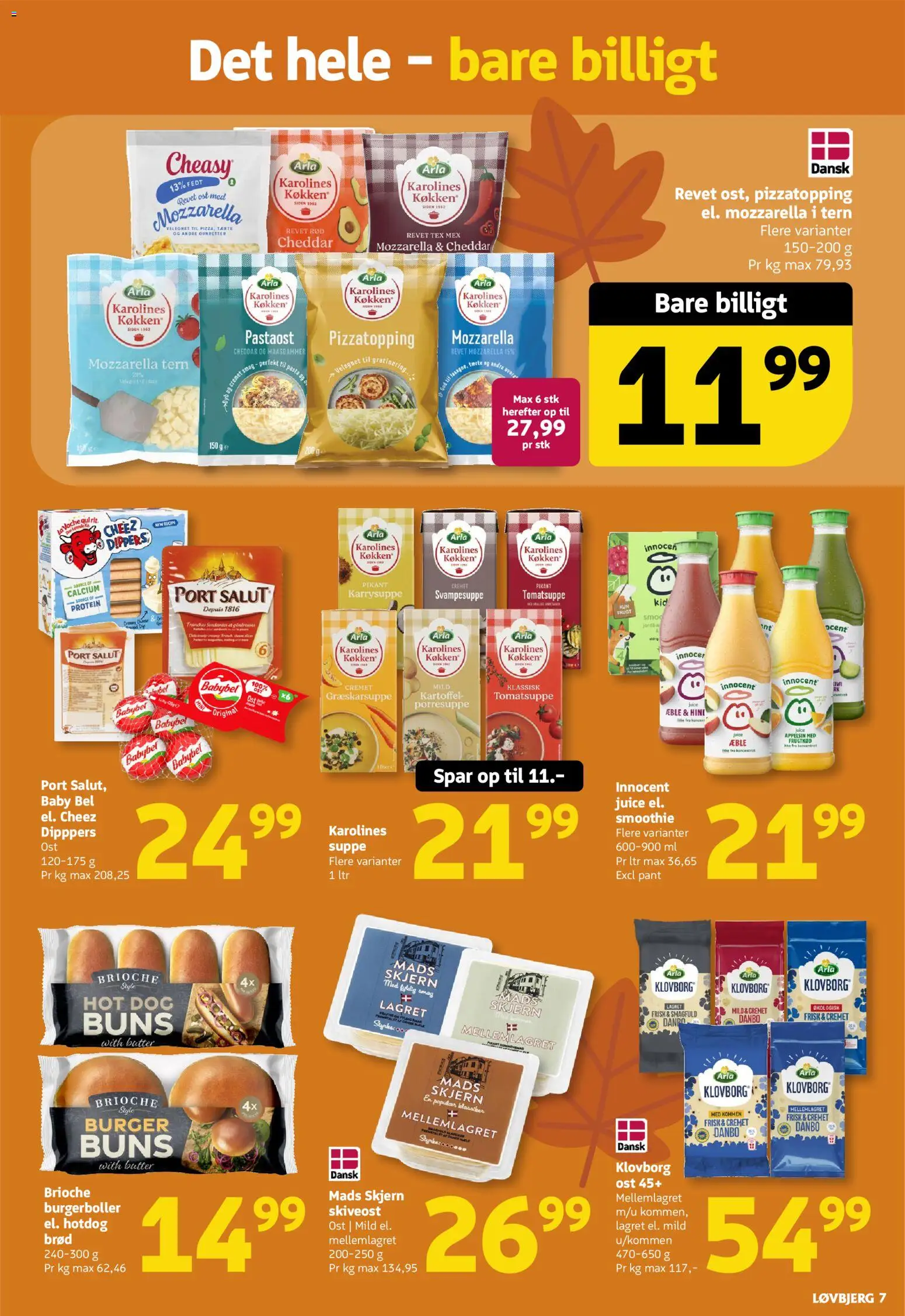 Løvbjerg tilbudsavis – gyldig fra 16/10/2026 | Side: 7 | Produkter: Ost, Cheddar, Brød, Skiveost